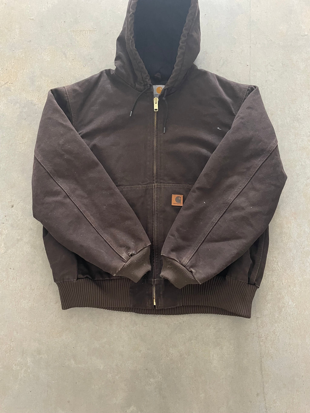 VINTAGE BROWN CARHARTT JACKET-L
