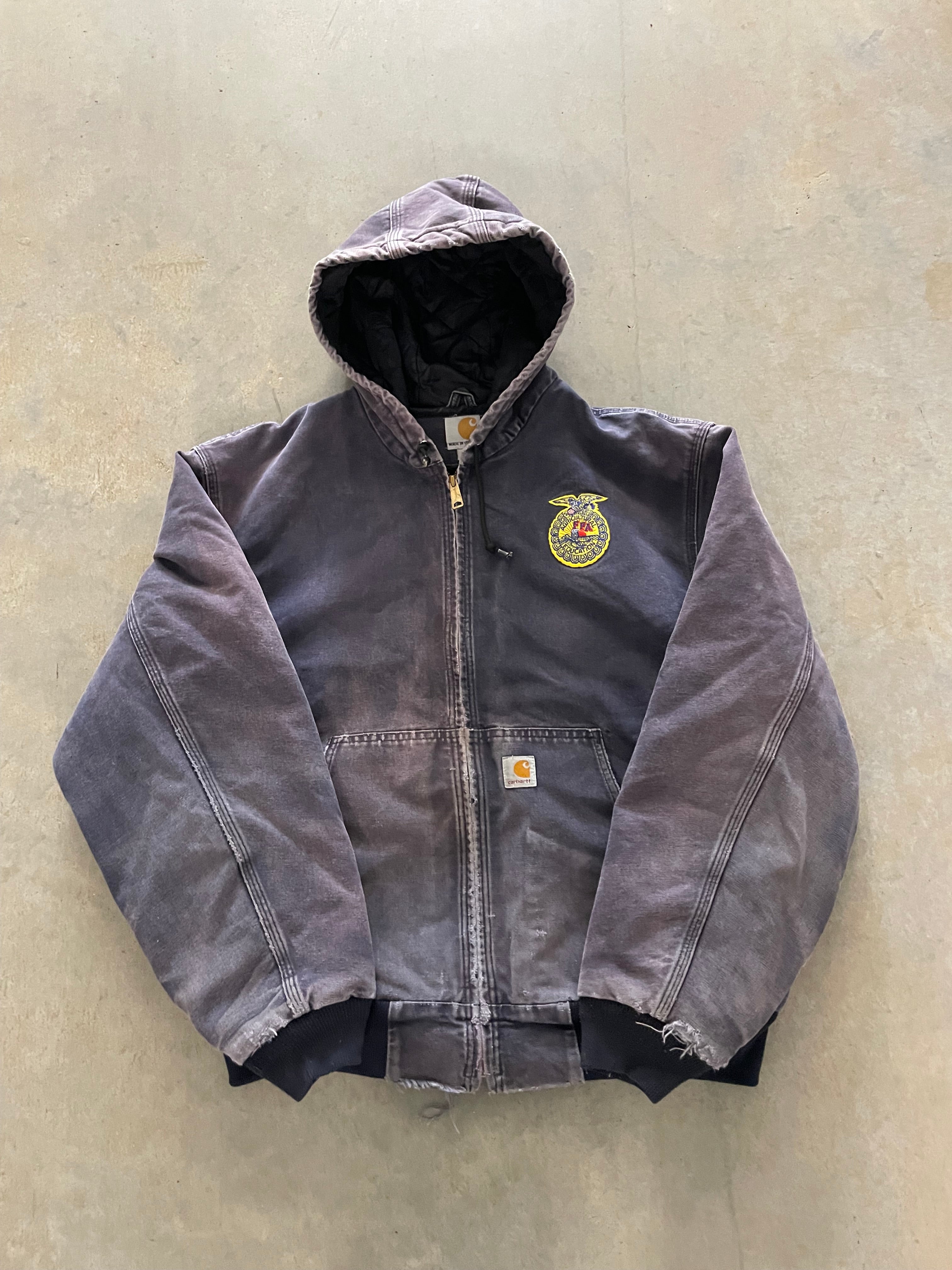 VINTAGE BLUE FFA CARHARTT JACKET-XL