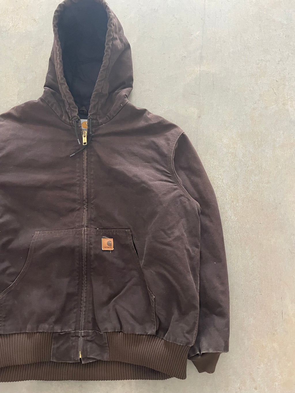 VINTAGE BROWN CARHARTT JACKET-XL