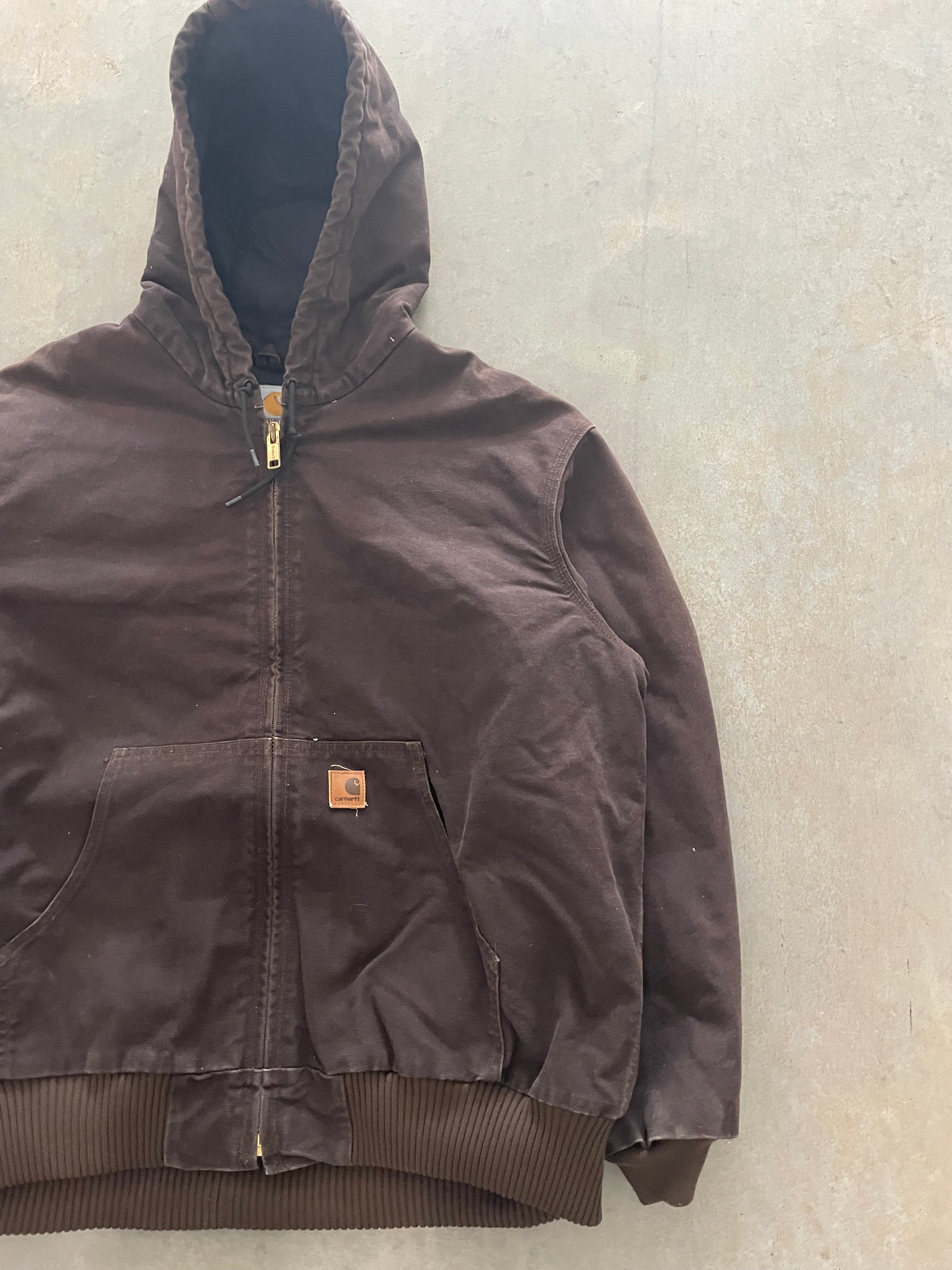 VINTAGE BROWN CARHARTT JACKET-XL