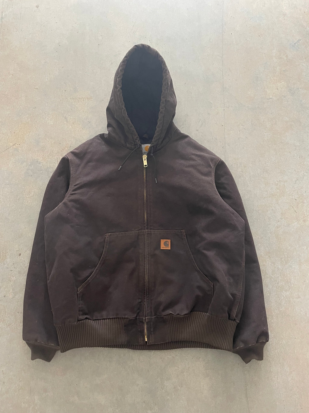 VINTAGE BROWN CARHARTT JACKET-L
