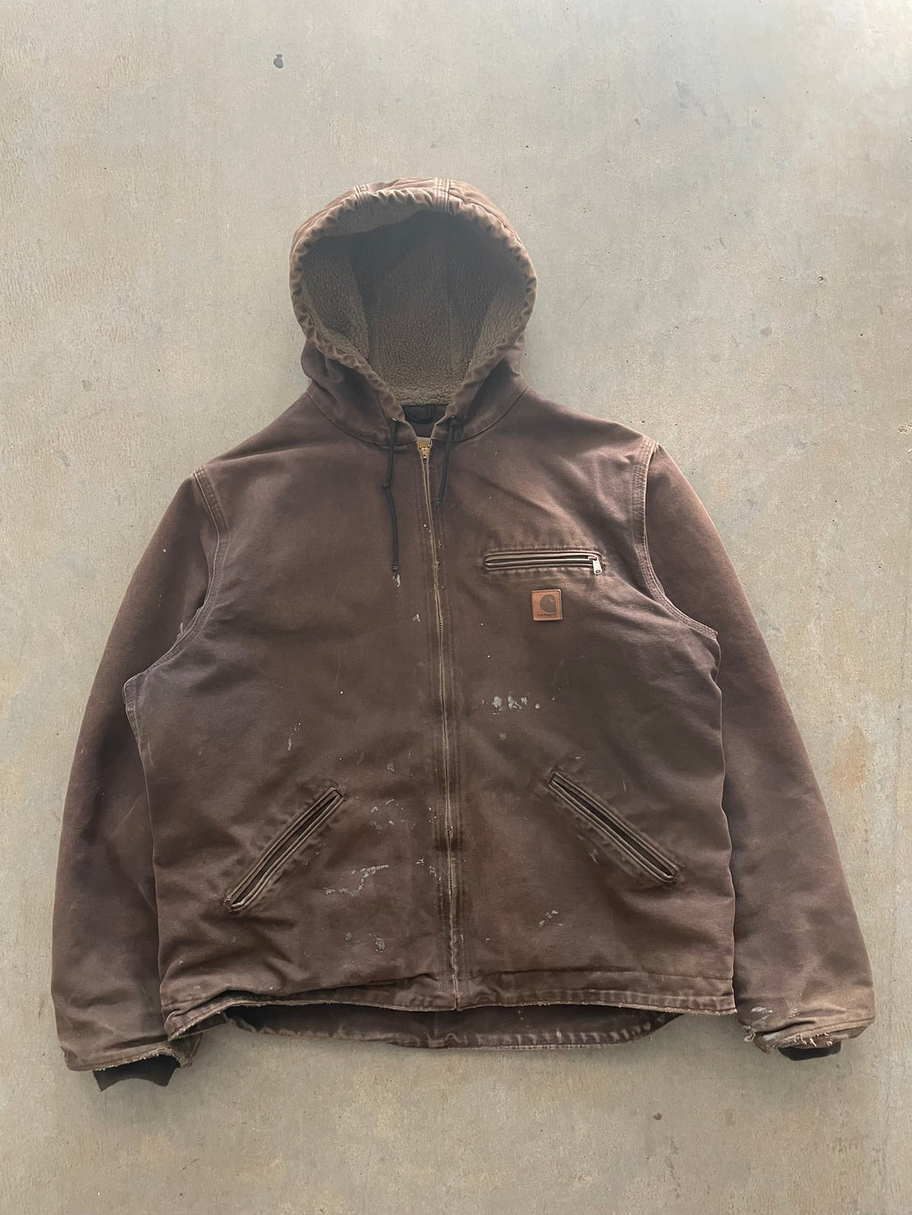 VINTAGE BROWN CARHARTT JACKET-L