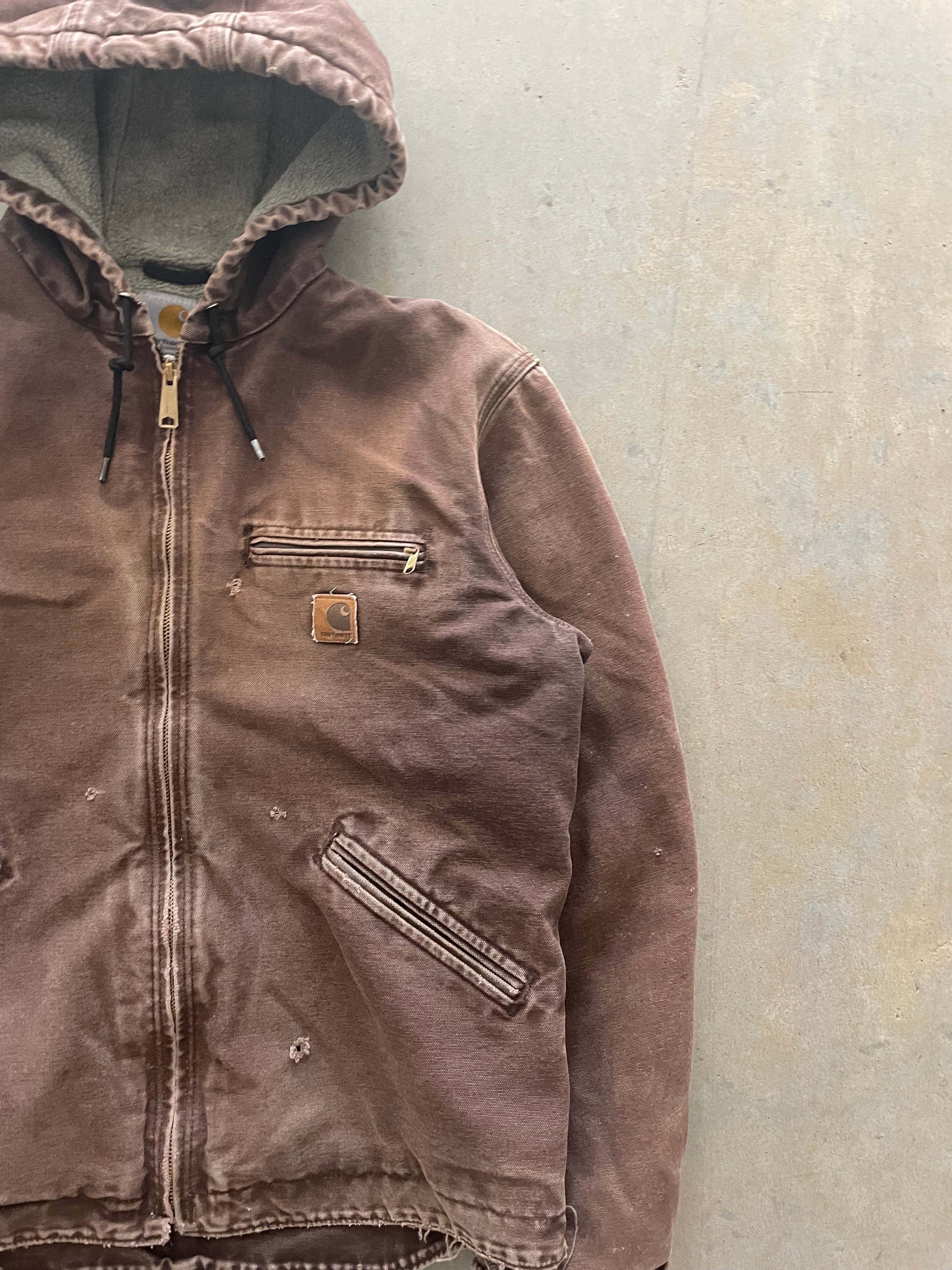 VINTAGE BROWN CARHARTT JACKET-M
