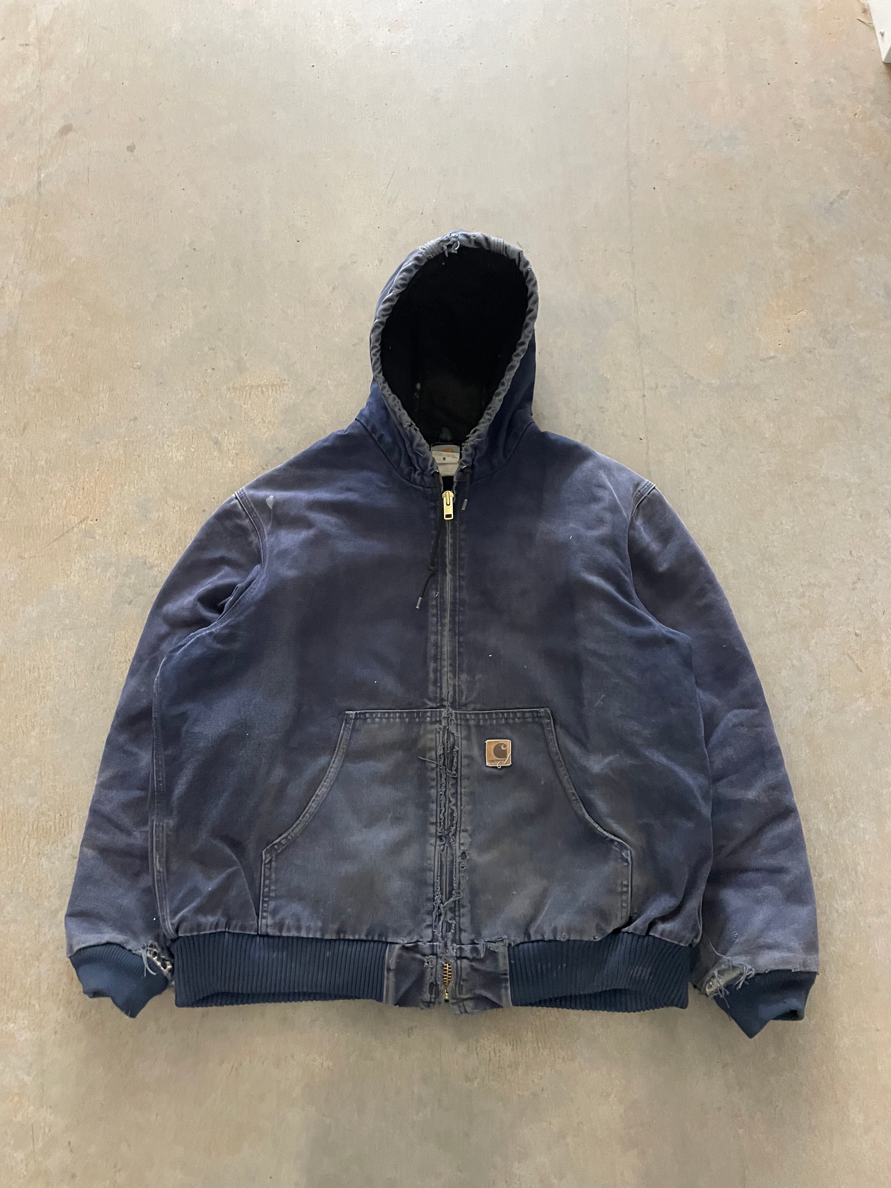 VINTAGE BLUE CARHARTT JACKET-XL