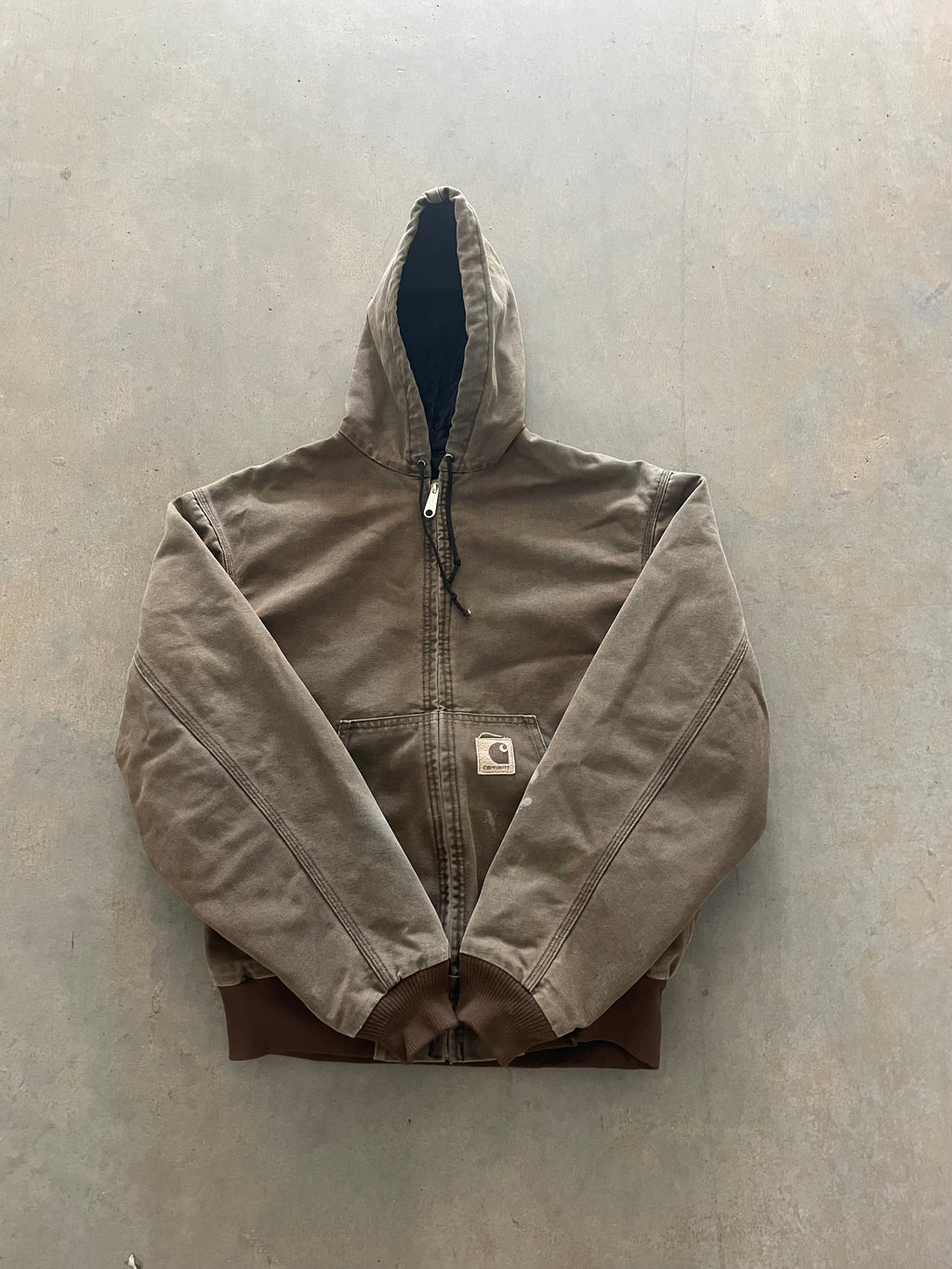 VINTAGE BROWN CARHARTT JACKET-L