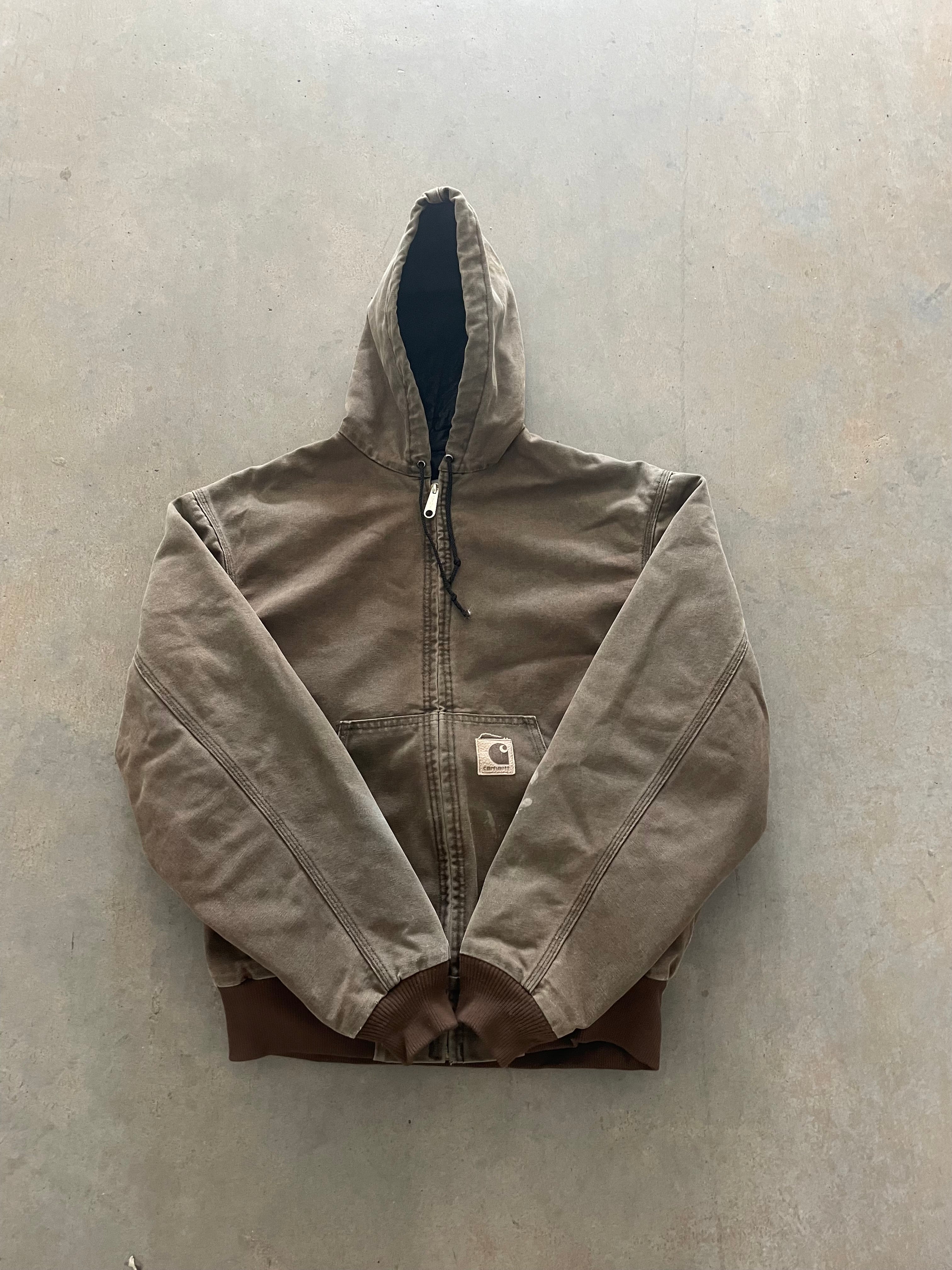 VINTAGE BROWN CARHARTT JACKET-L