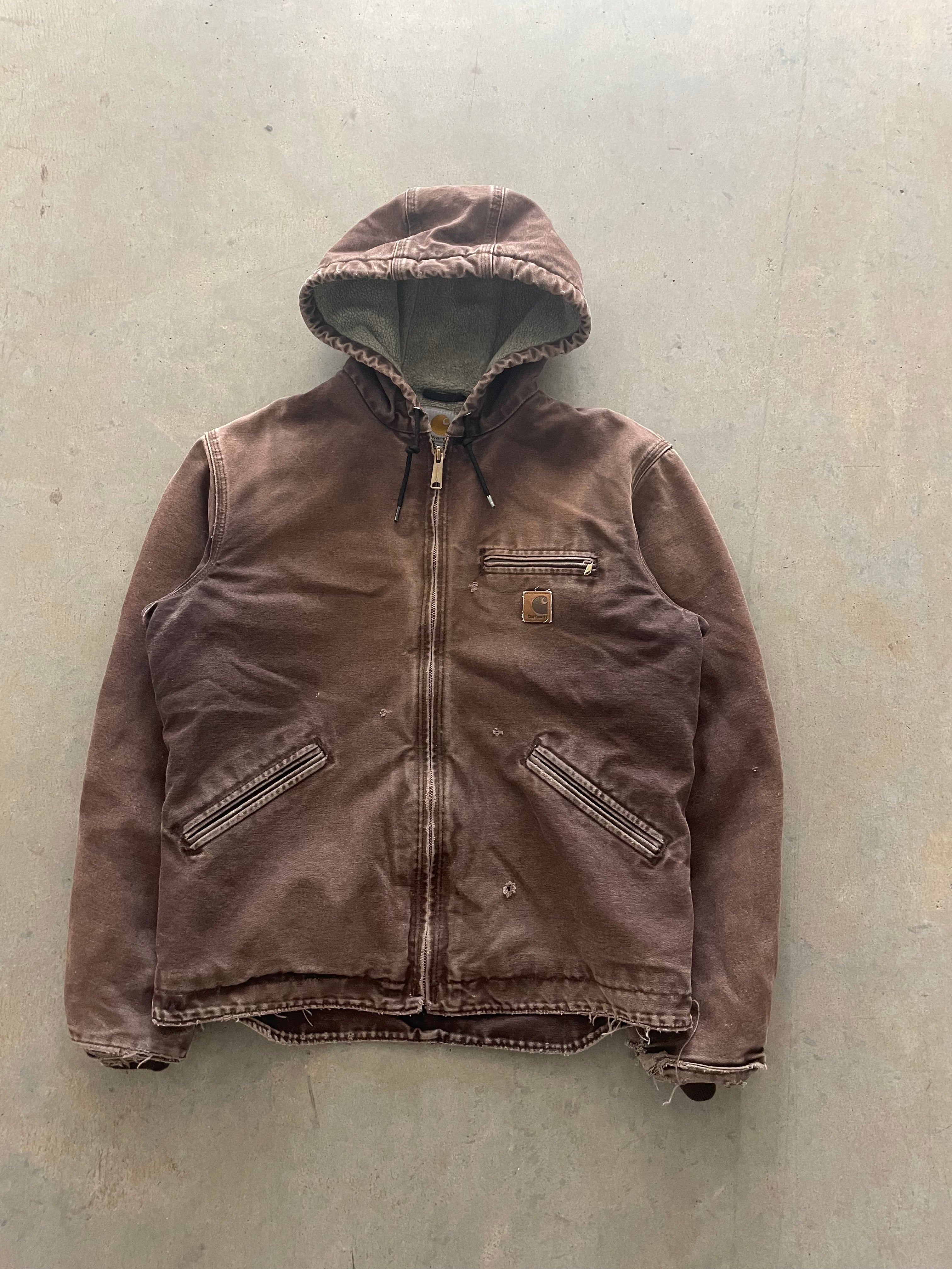 VINTAGE BROWN CARHARTT JACKET-M