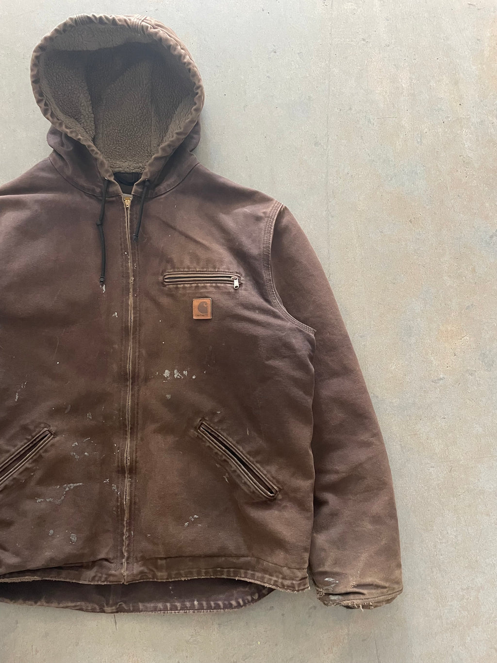 VINTAGE BROWN CARHARTT JACKET-L