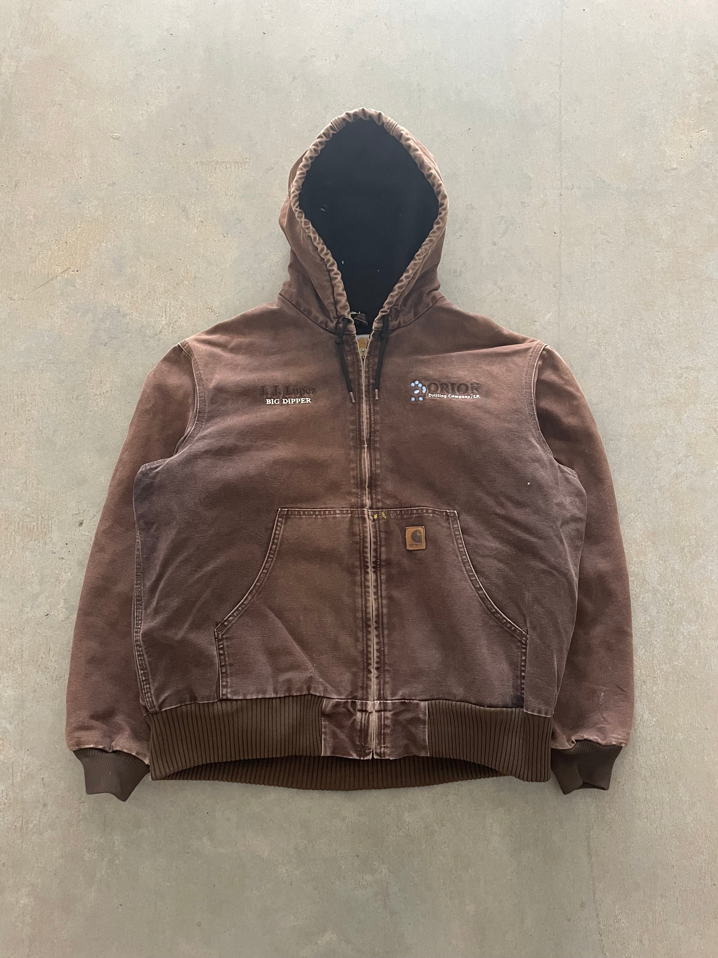 VINTAGE BROWN CARHARTT JACKET-L