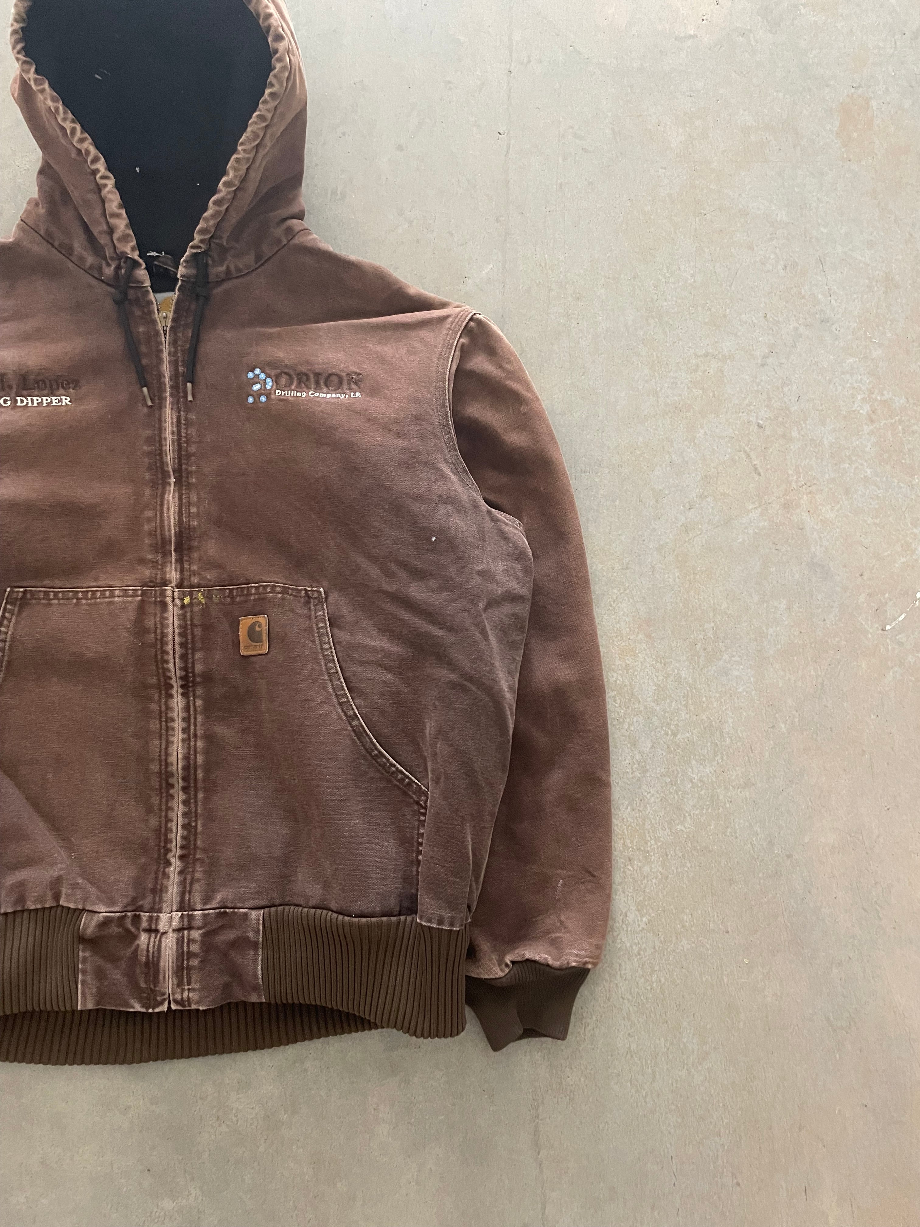 VINTAGE BROWN CARHARTT JACKET-L
