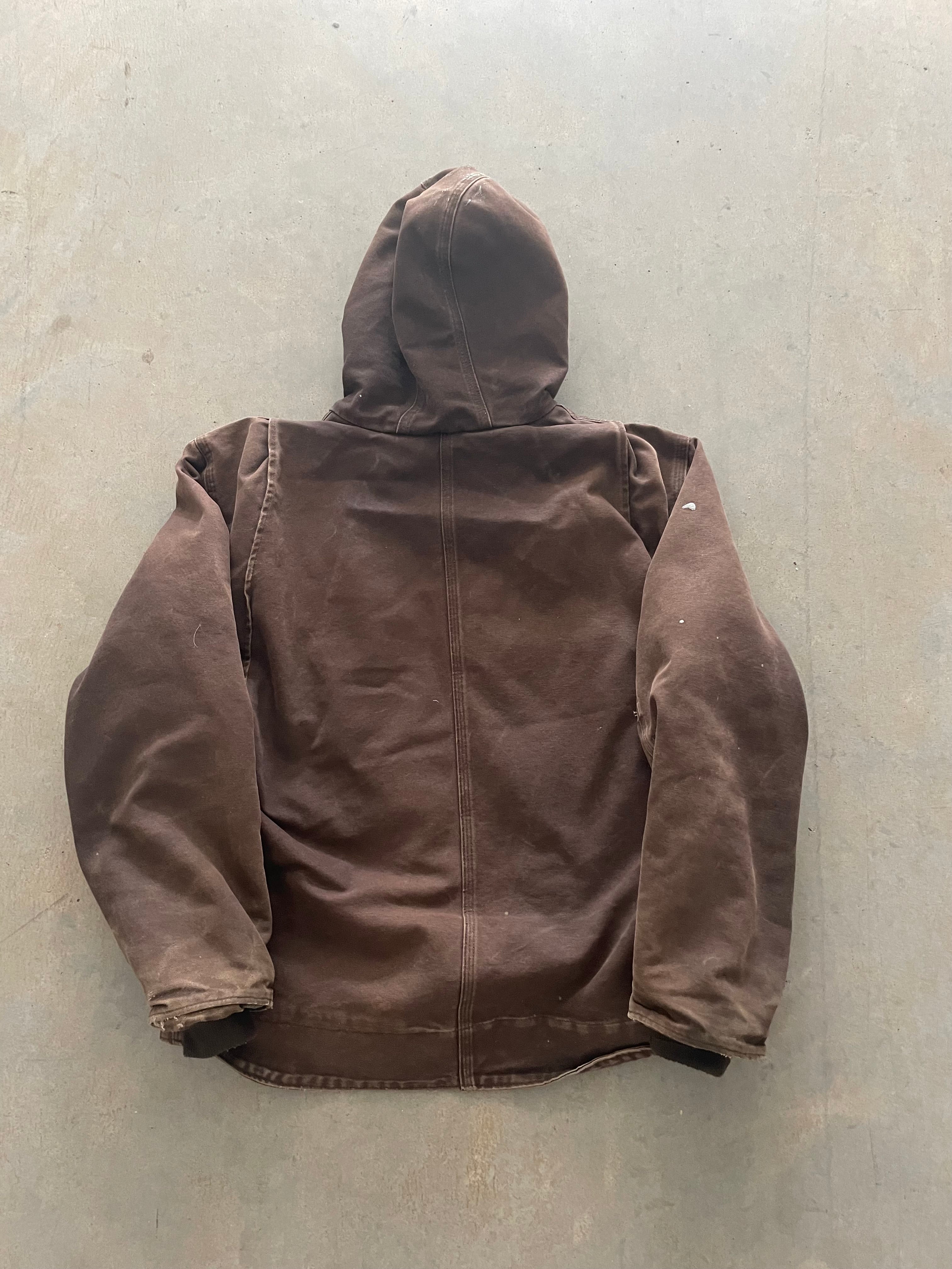 VINTAGE BROWN CARHARTT JACKET-L