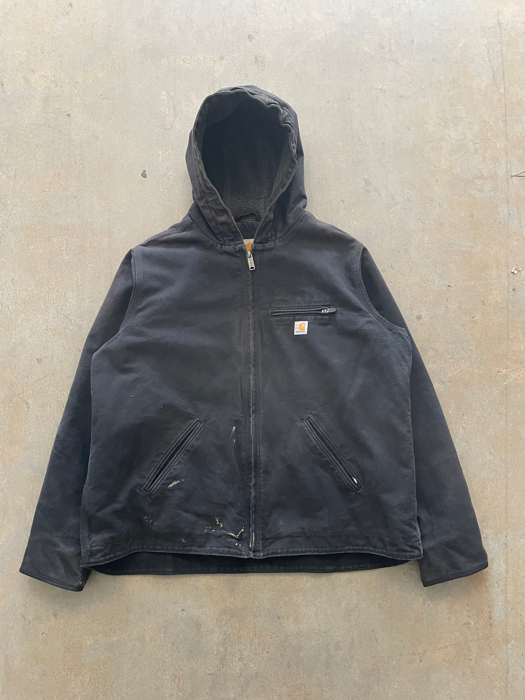 VINTAGE BLACK CARHARTT JACKET-L