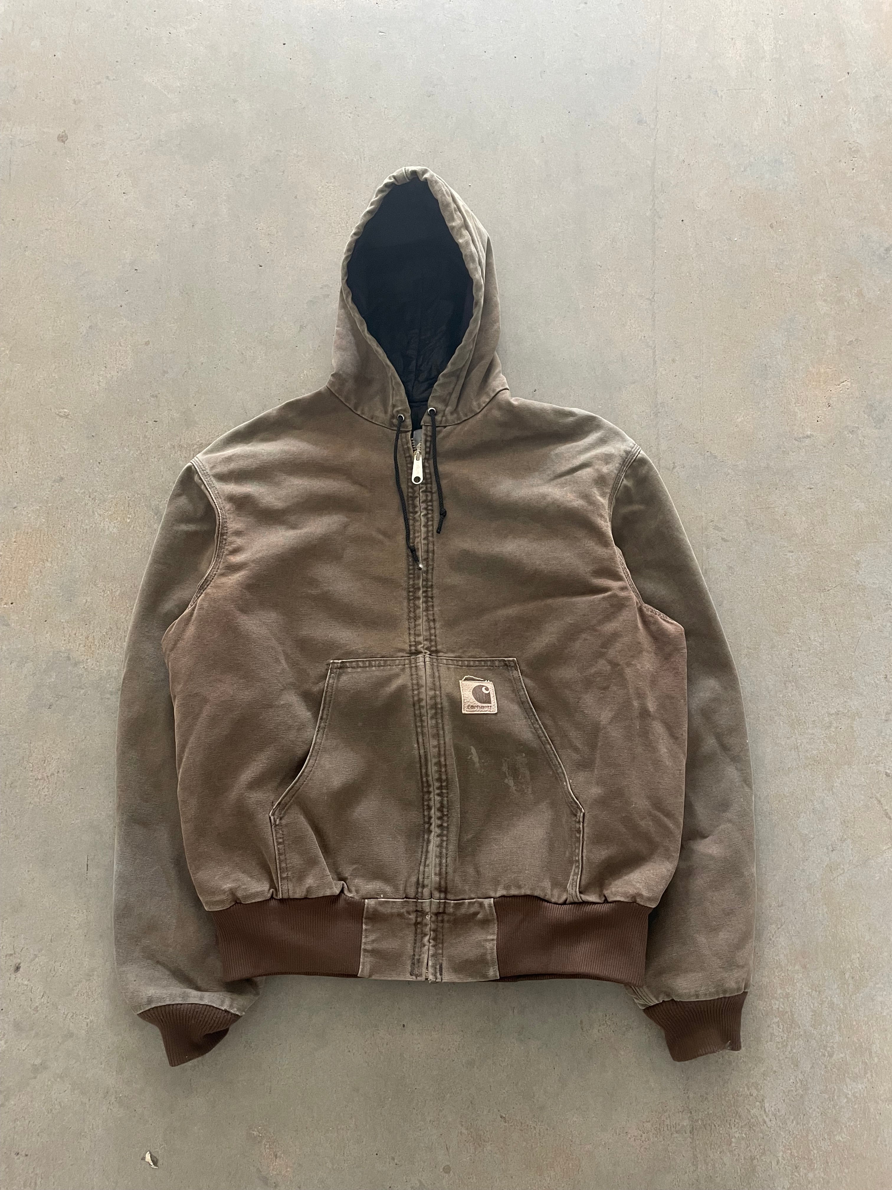 VINTAGE BROWN CARHARTT JACKET-L