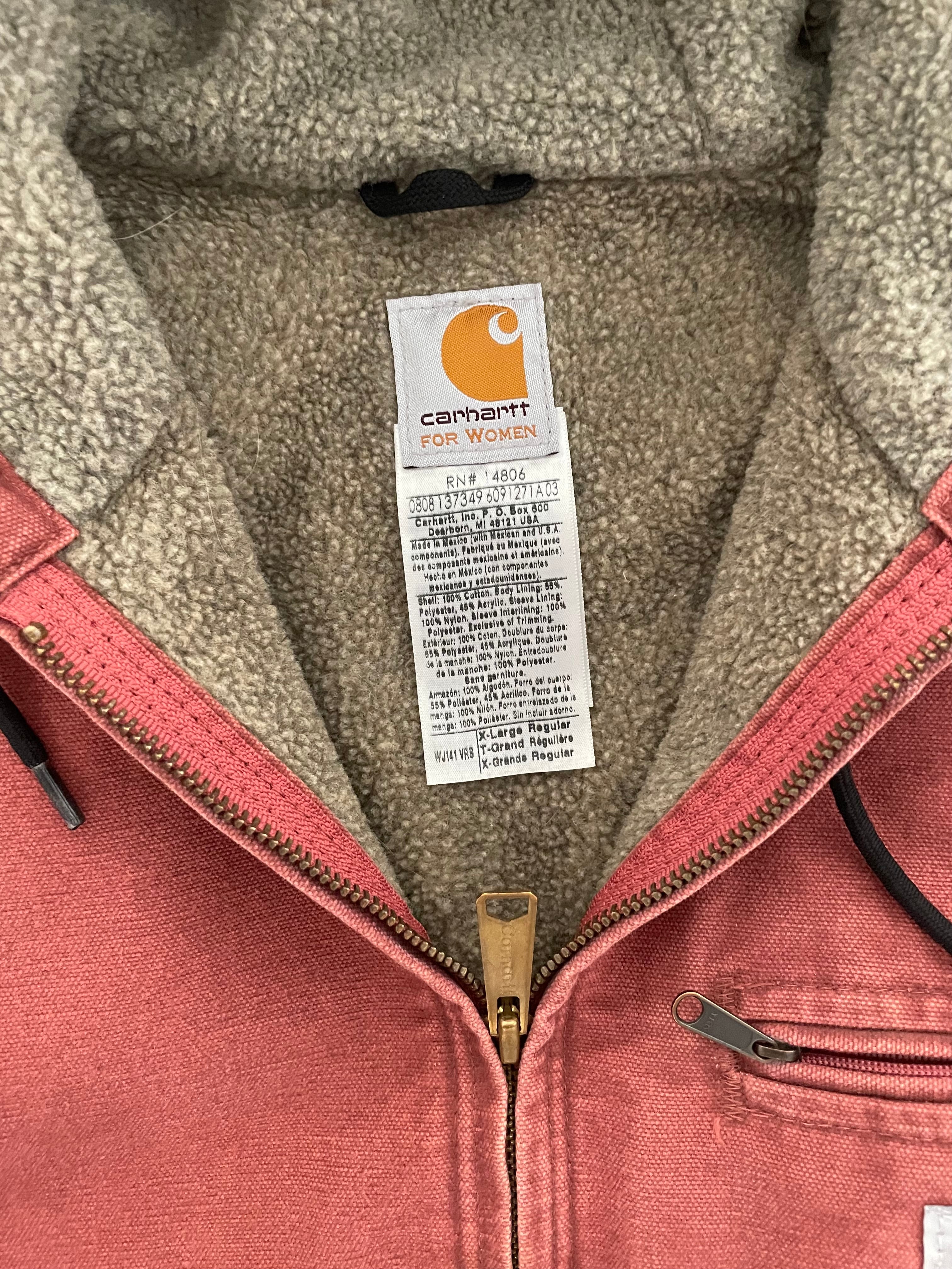 VINTAGE SALMON CARHARTT JACKET-WMNS XL