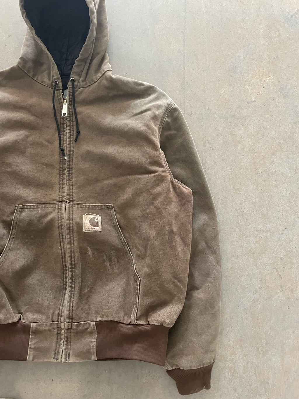 VINTAGE BROWN CARHARTT JACKET-L