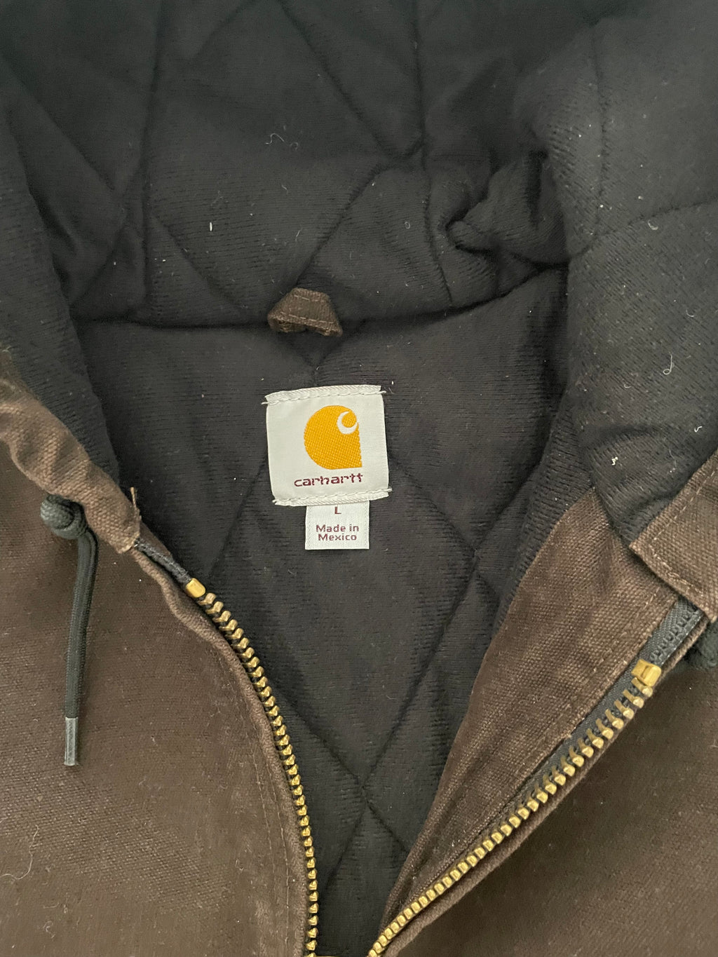 VINTAGE BROWN CARHARTT JACKET-L