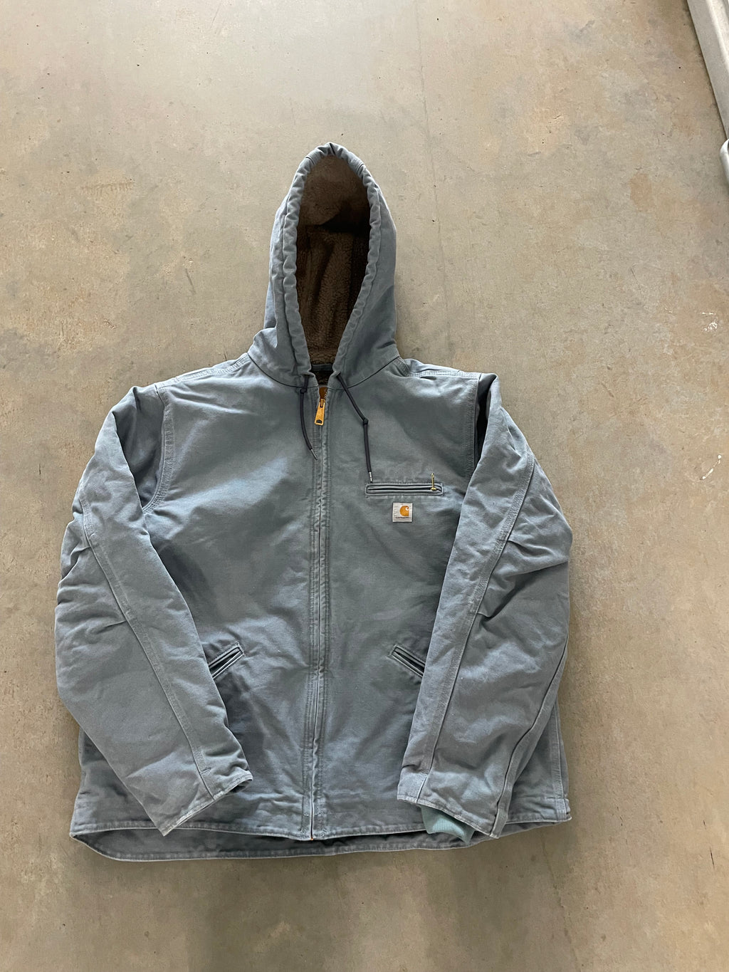 VINTAGE BABY BLUE CARHARTT JACKET-WMNS XL