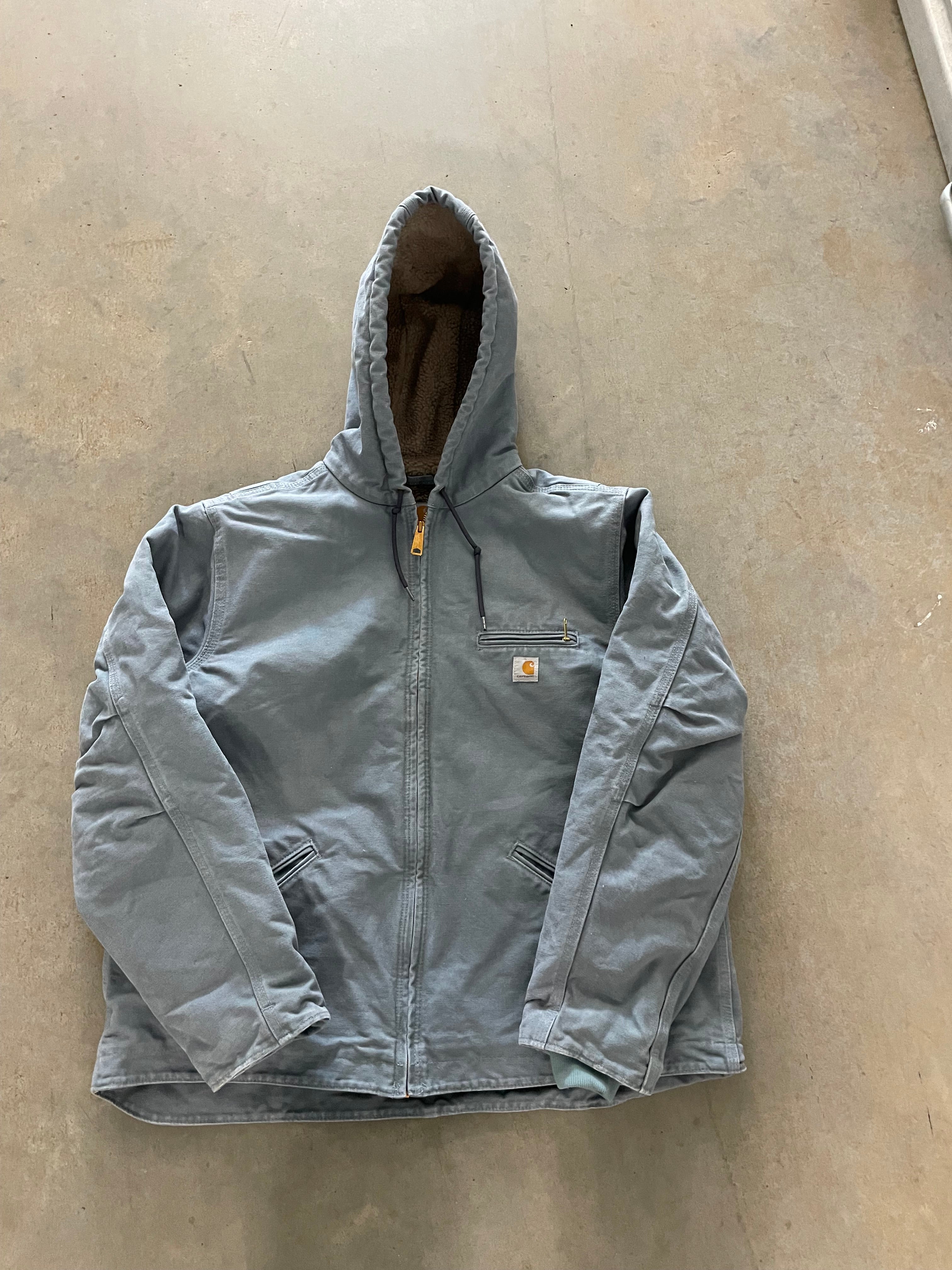 VINTAGE BABY BLUE CARHARTT JACKET-WMNS XL