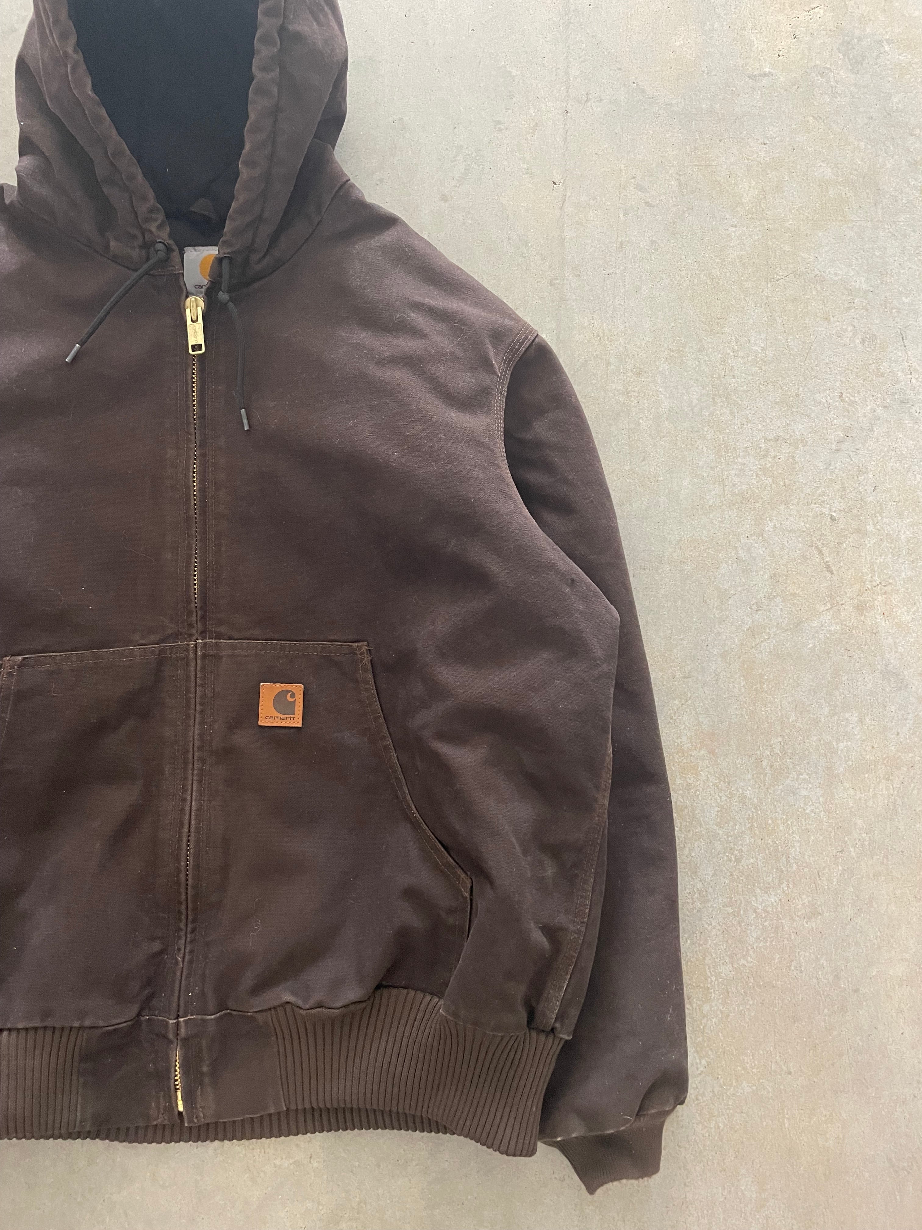 VINTAGE BROWN CARHARTT JACKET-L