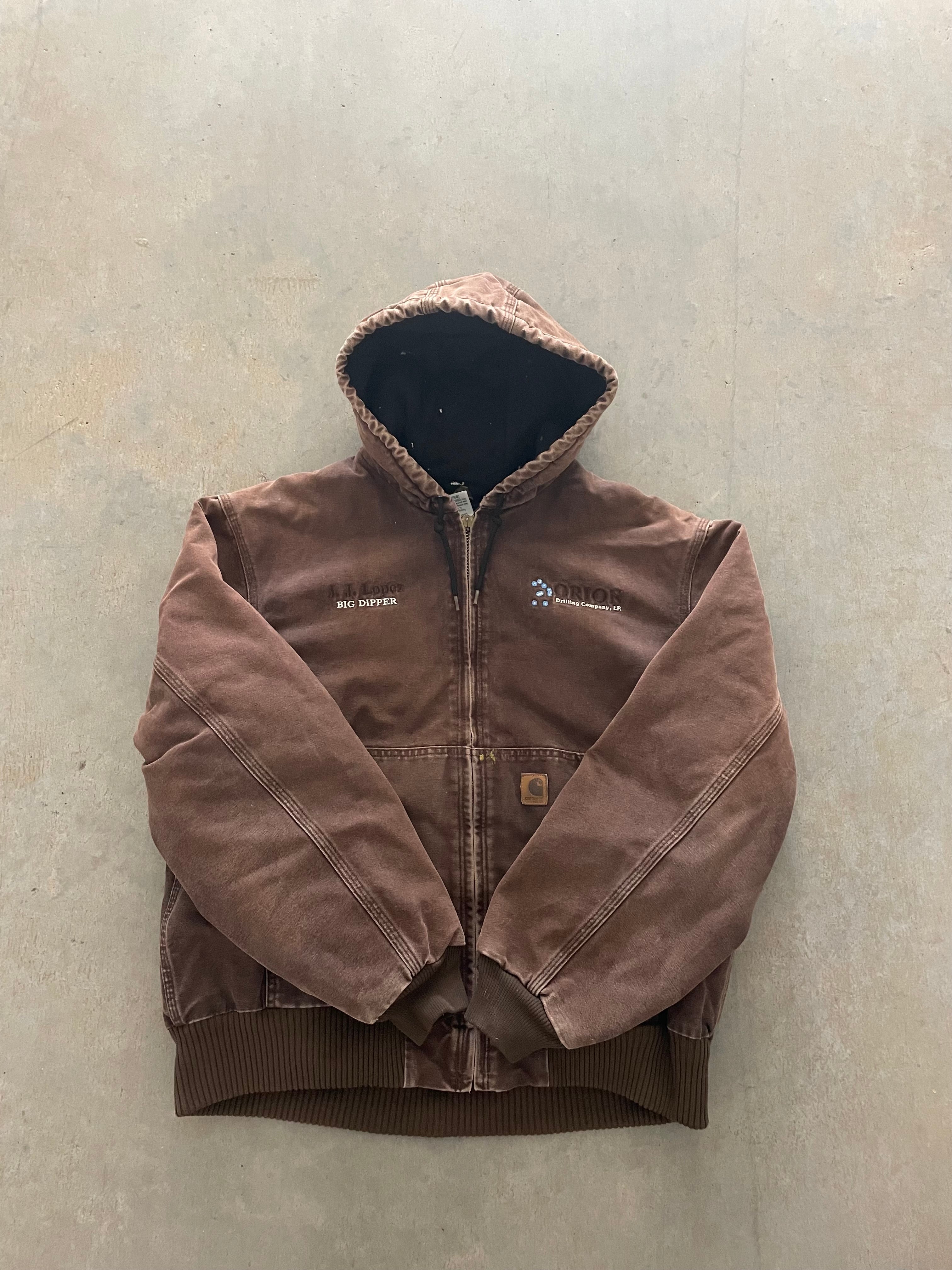 VINTAGE BROWN CARHARTT JACKET-L