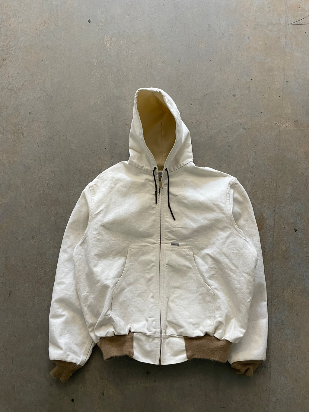 VINTAGE BEIGE CARHARTT JACKET-XL