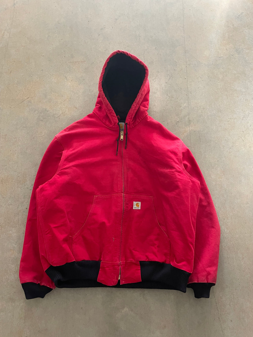 VINTAGE RED CARHARTT JACKET-XL