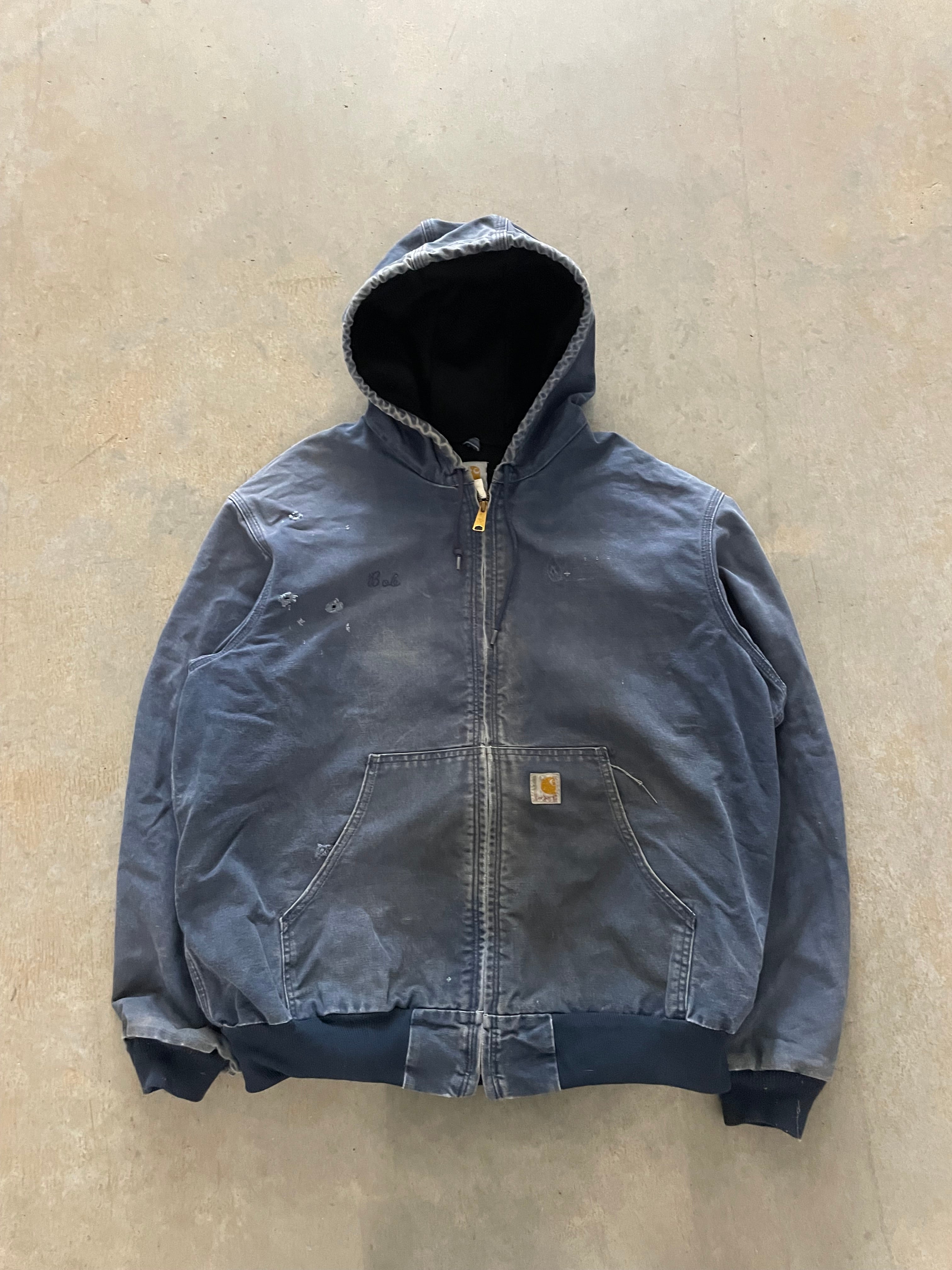 VINTAGE BLUE CARHARTT JACKET-XL