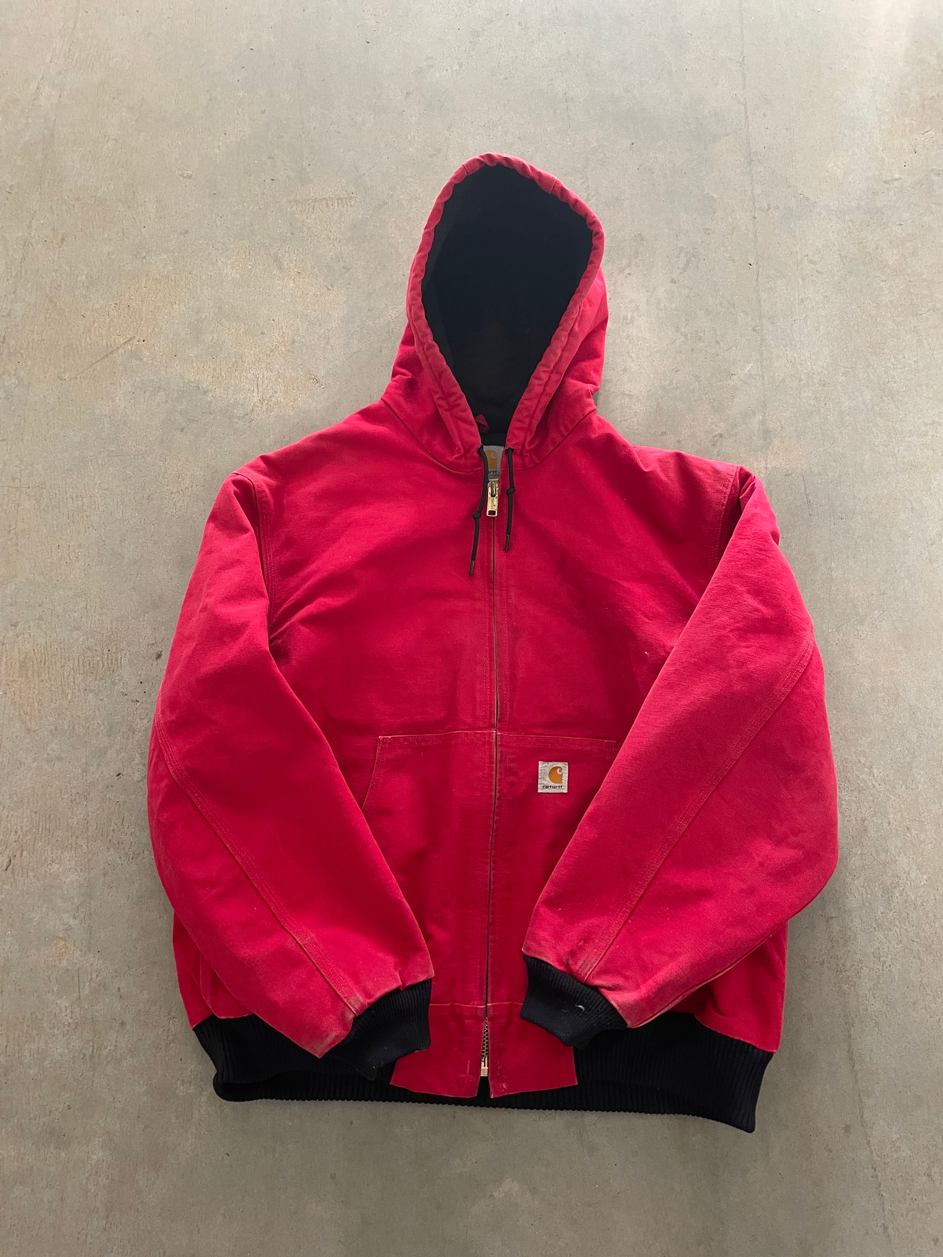 VINTAGE RED CARHARTT JACKET-XL