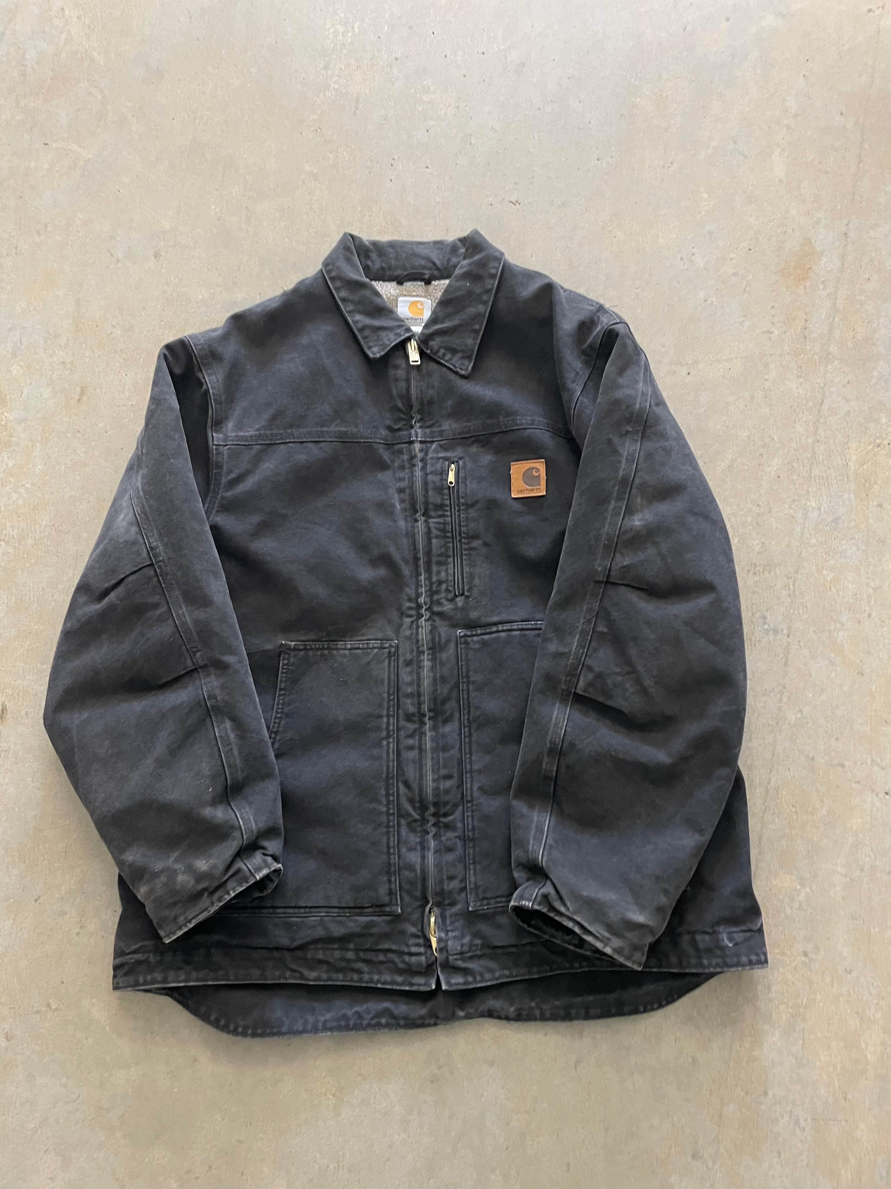 VINTAGE BLACK CARHARTT JACKET-XL