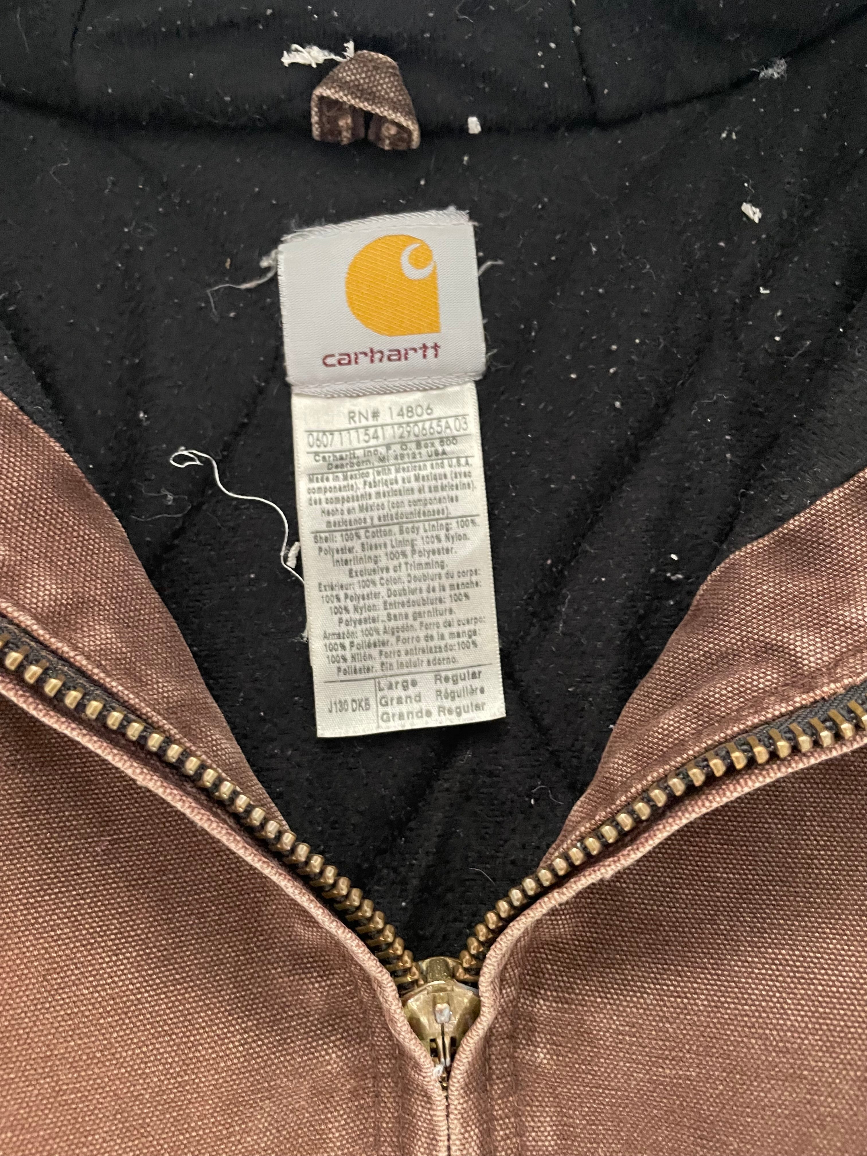 VINTAGE BROWN CARHARTT JACKET-L