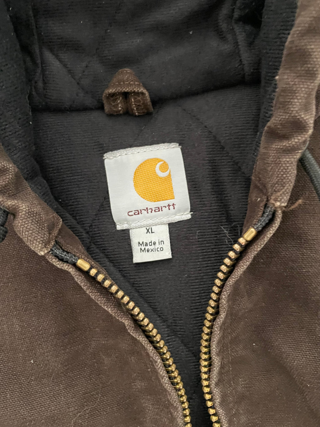 VINTAGE BROWN CARHARTT JACKET-XL