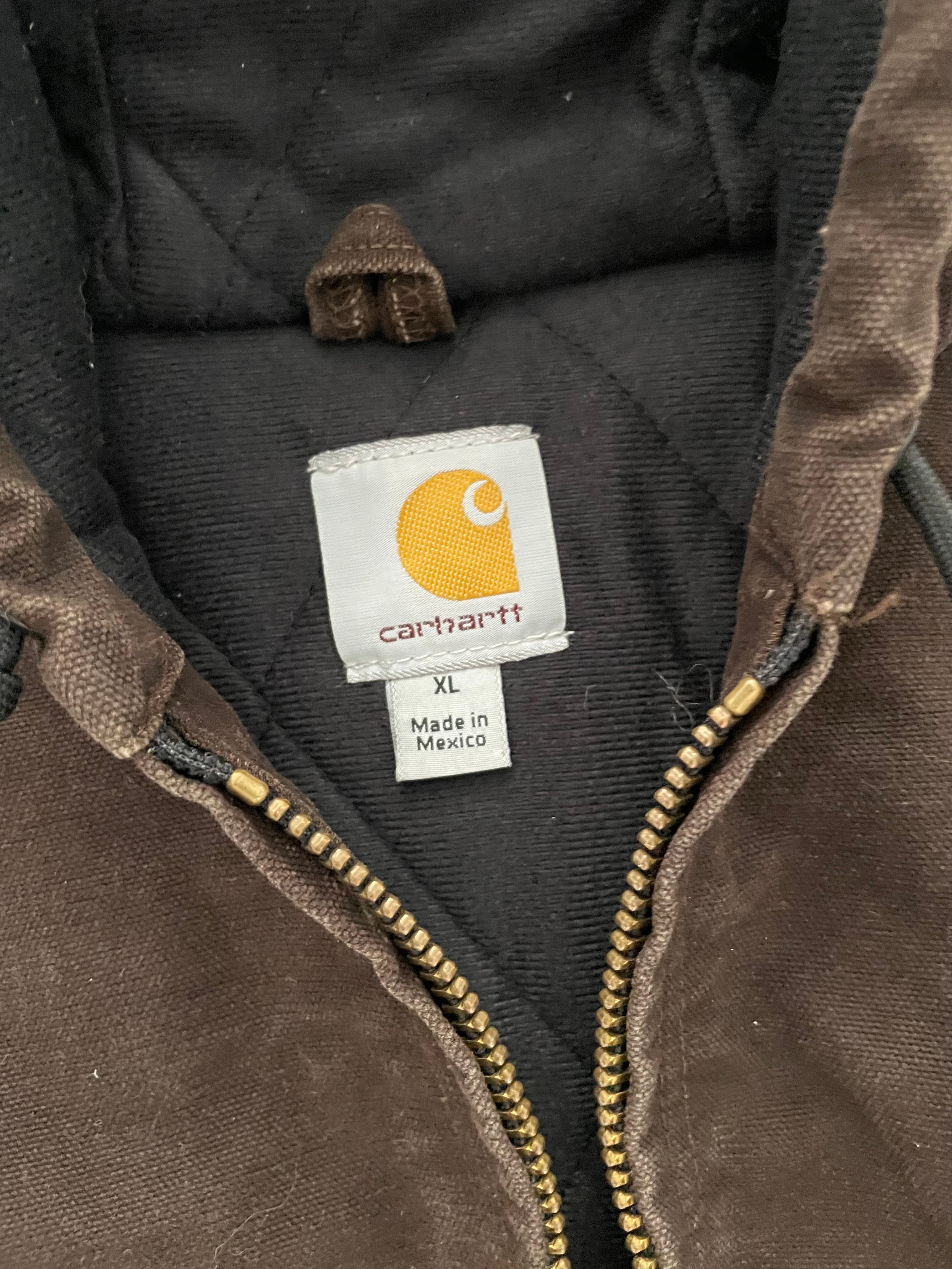 VINTAGE BROWN CARHARTT JACKET-XL