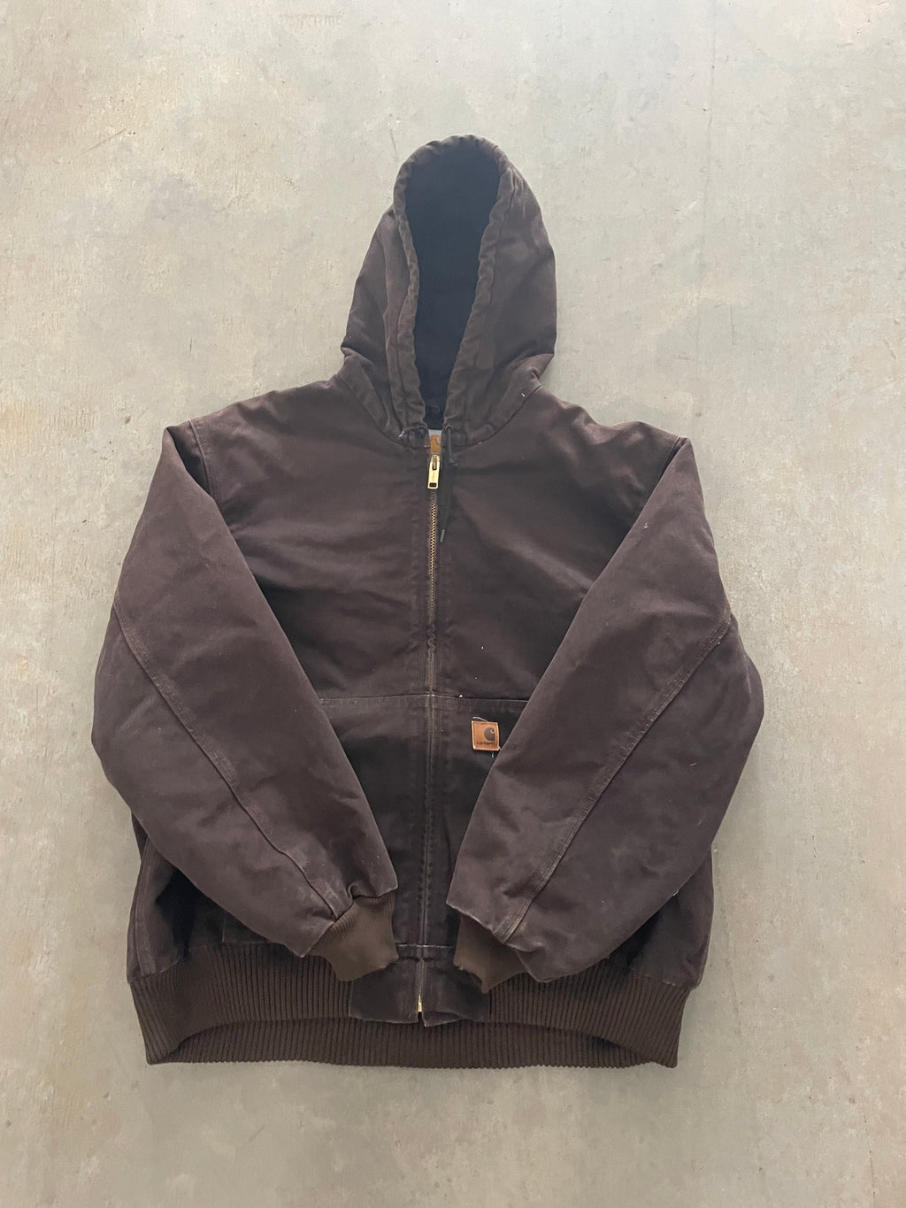 VINTAGE BROWN CARHARTT JACKET-XL