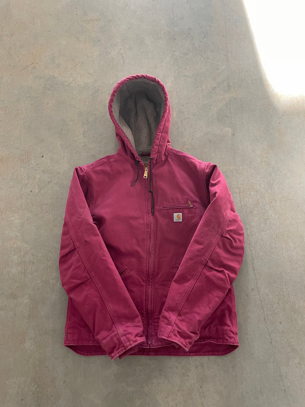 VINTAGE PINK CARHARTT JACKET-WMNS S