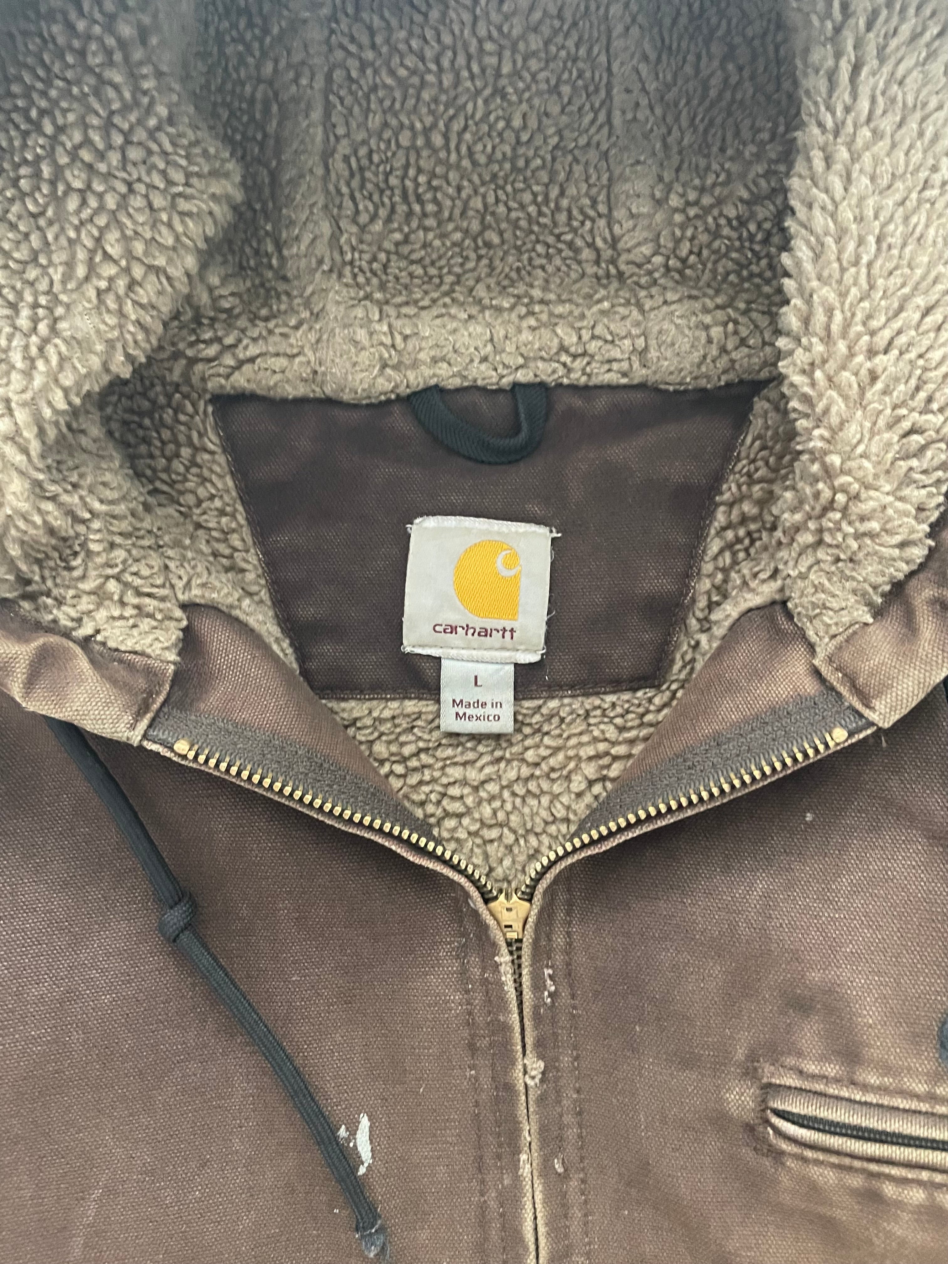 VINTAGE BROWN CARHARTT JACKET-L