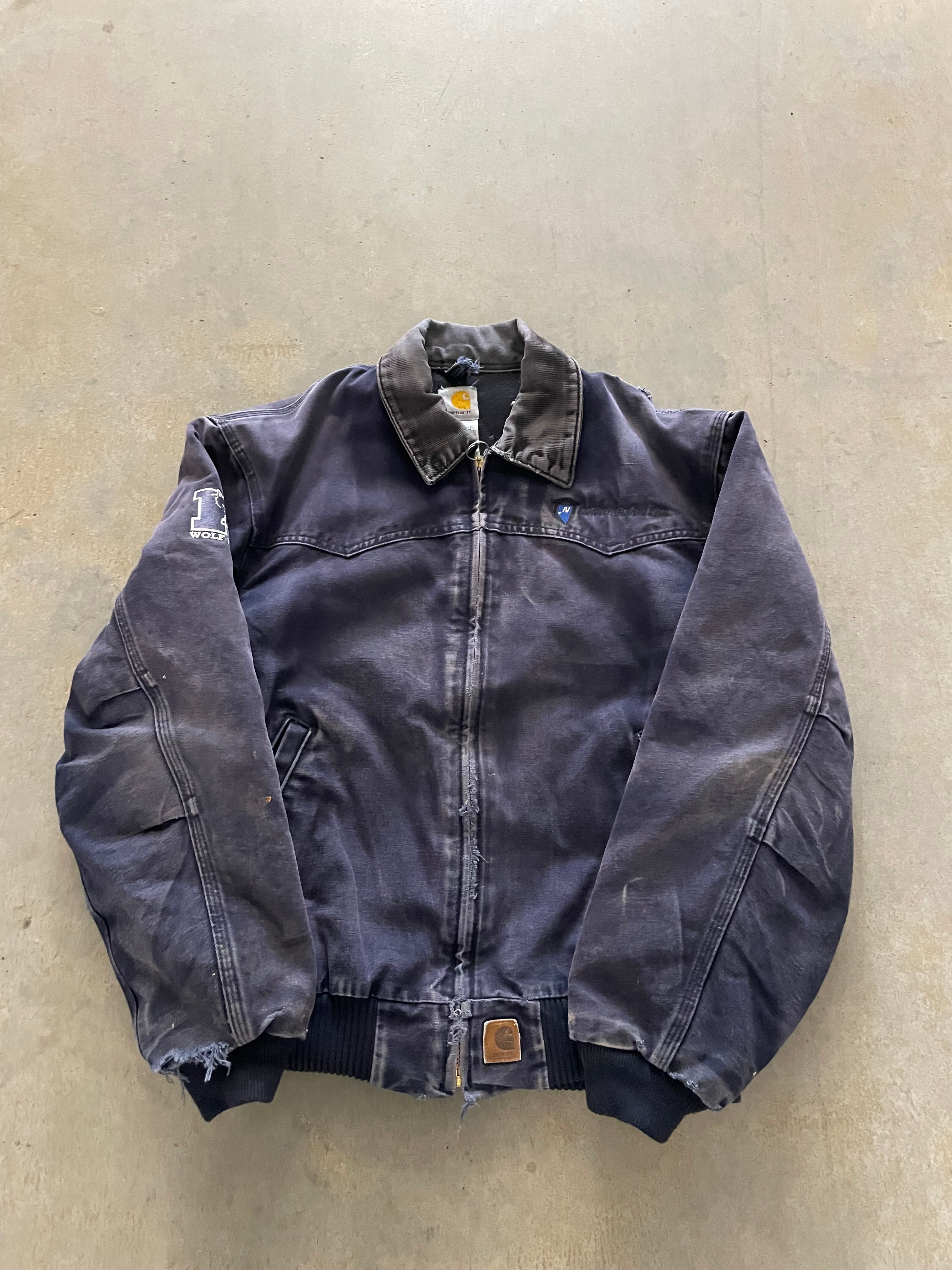 VINTAGE BLUE CARHARTT SANTA FE JACKET-L
