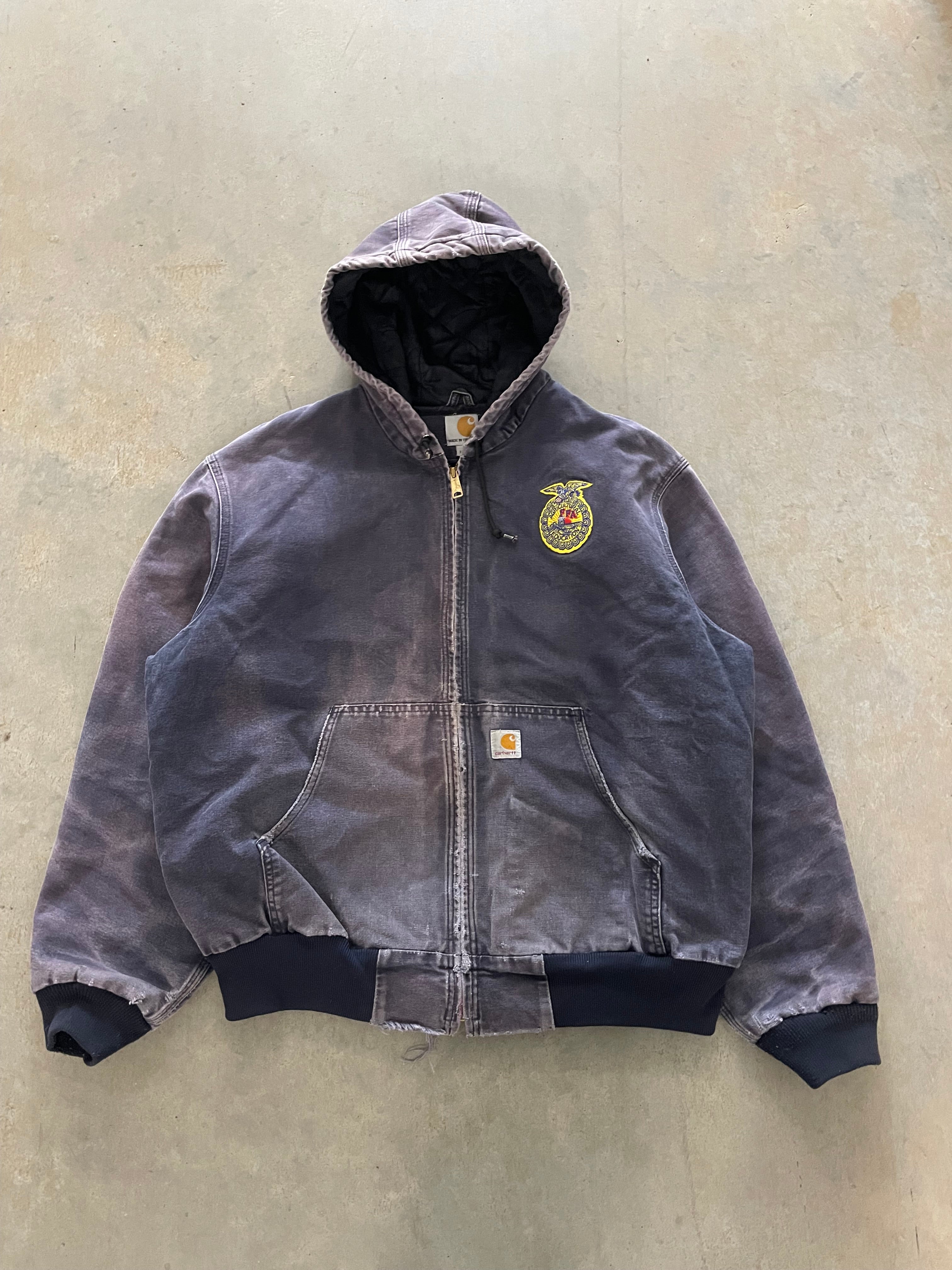 VINTAGE BLUE FFA CARHARTT JACKET-XL