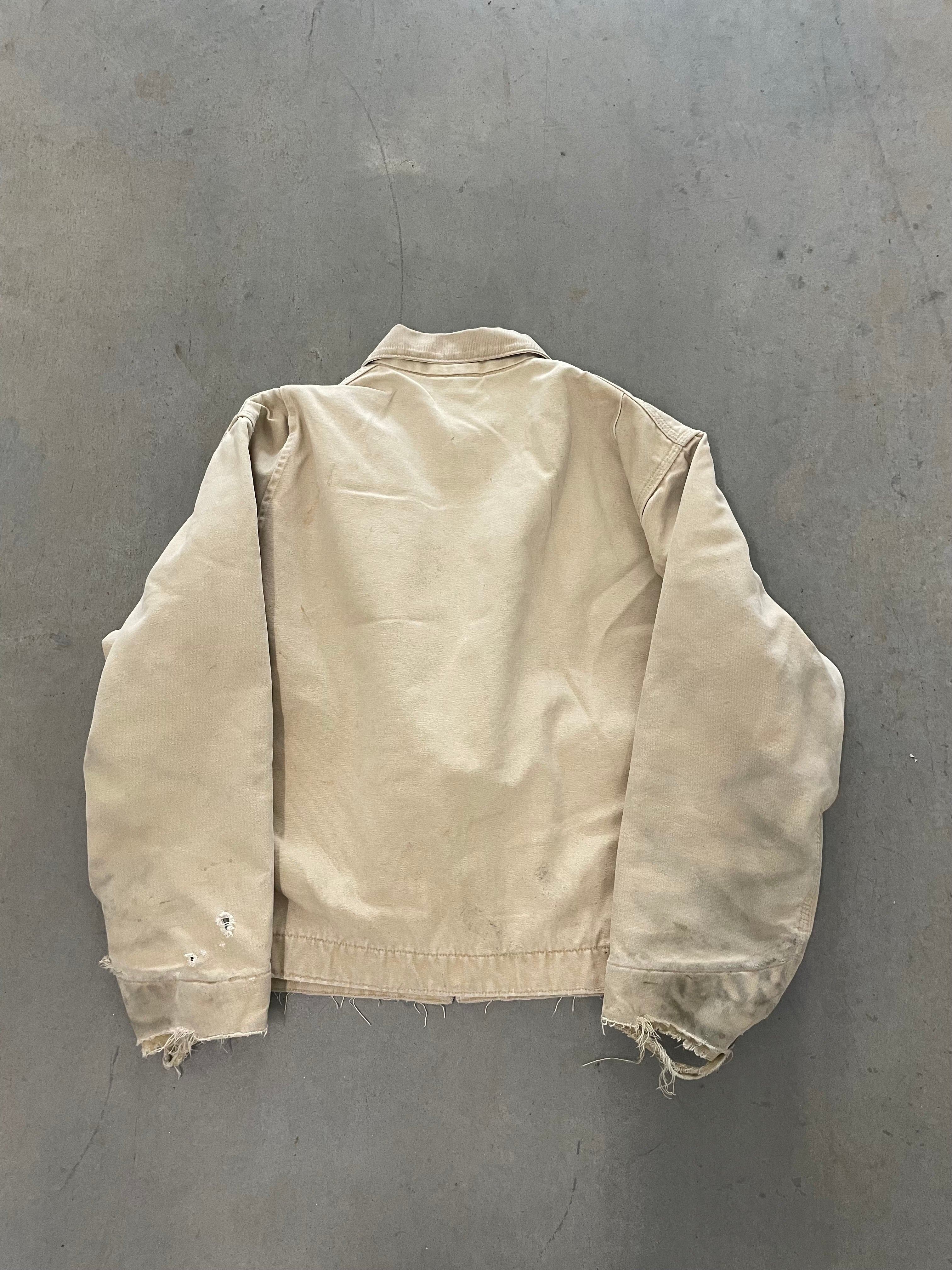 VINTAGE BEIGE CARHARTT DETROIT JACKET-XL