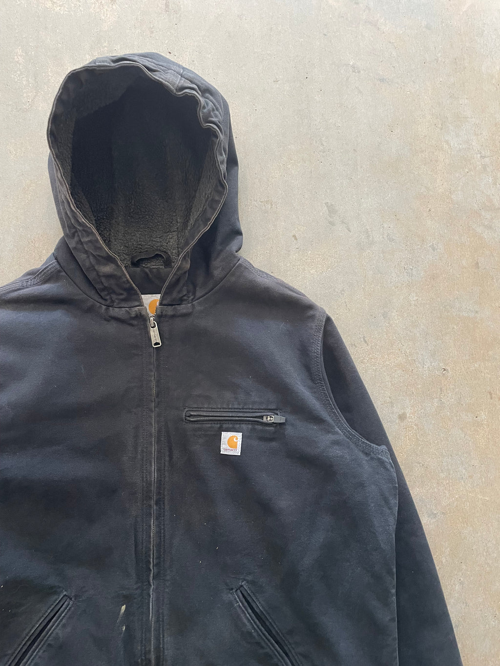 VINTAGE BLACK CARHARTT JACKET-L