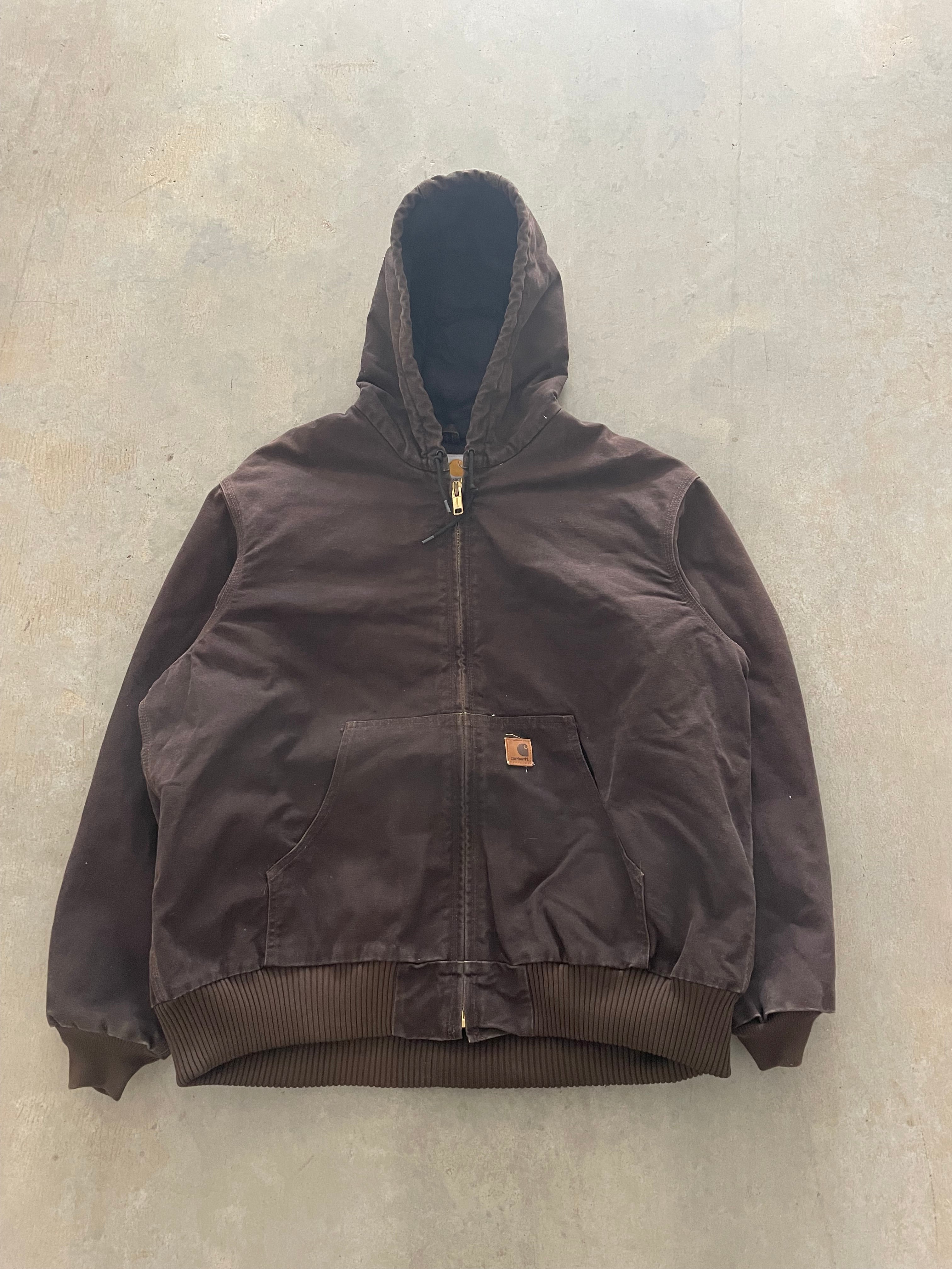 VINTAGE BROWN CARHARTT JACKET-XL