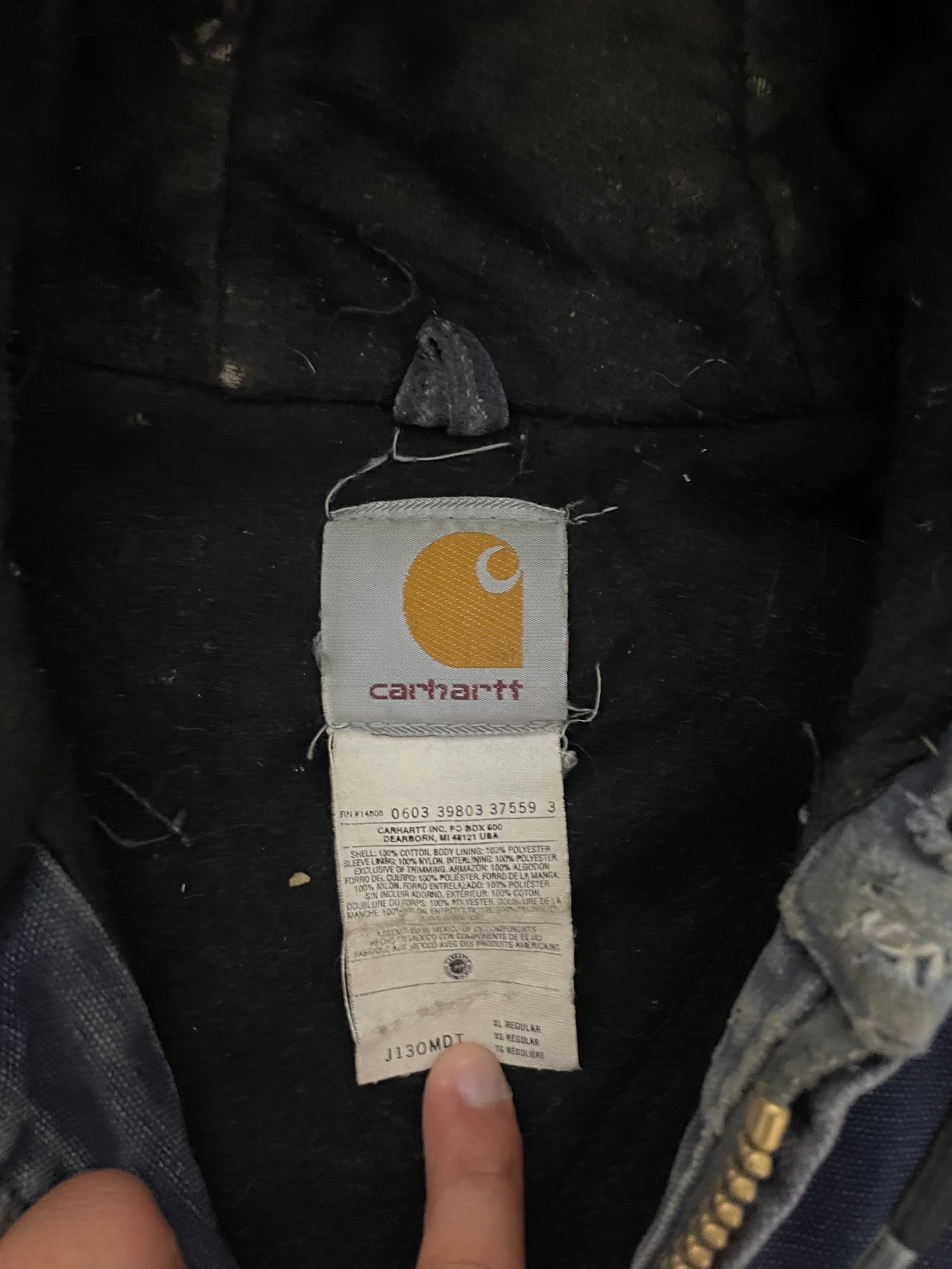 VINTAGE BLUE CARHARTT JACKET-XL