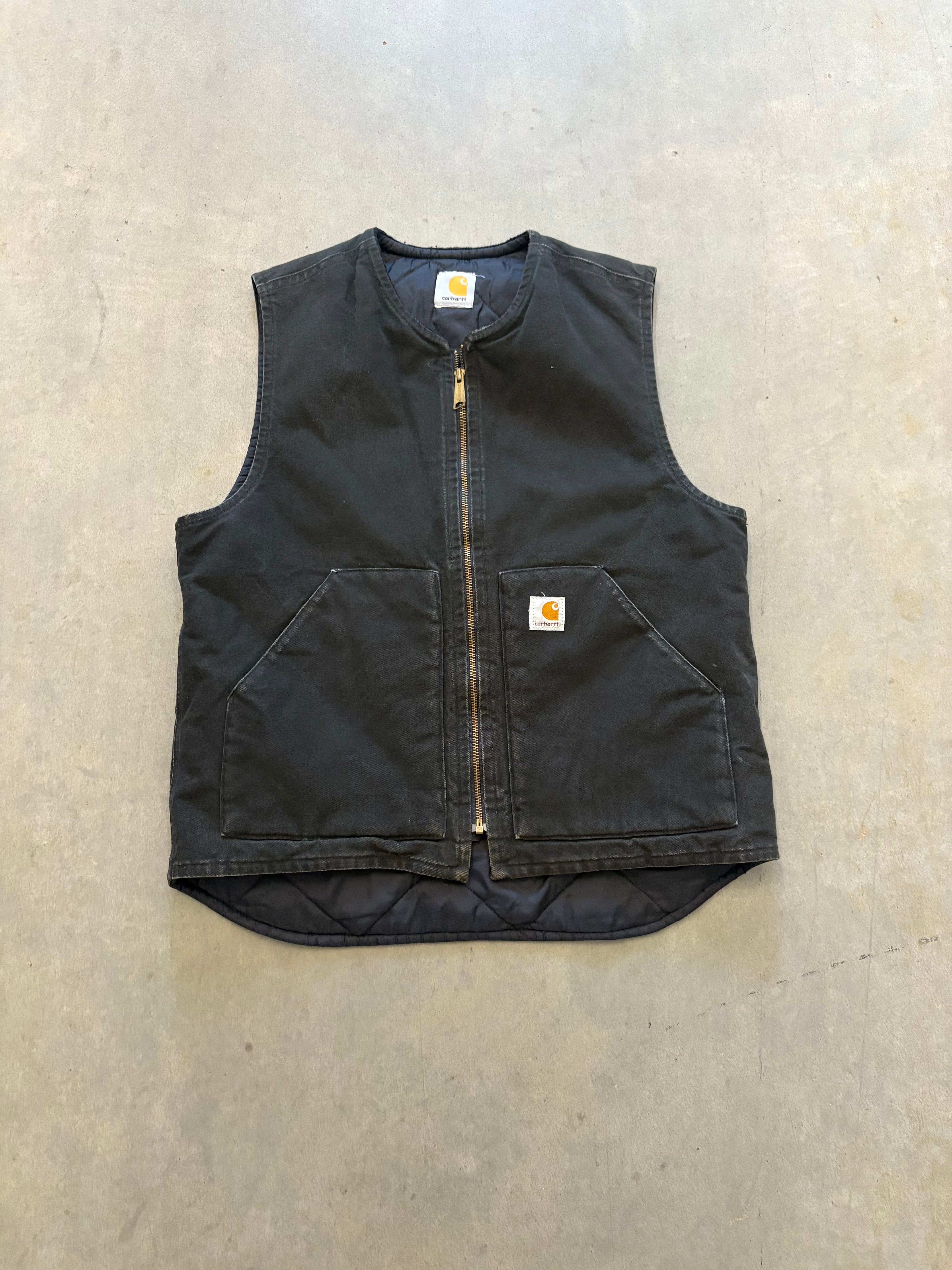 VINTAGE BLACK CARHARTT VEST-L