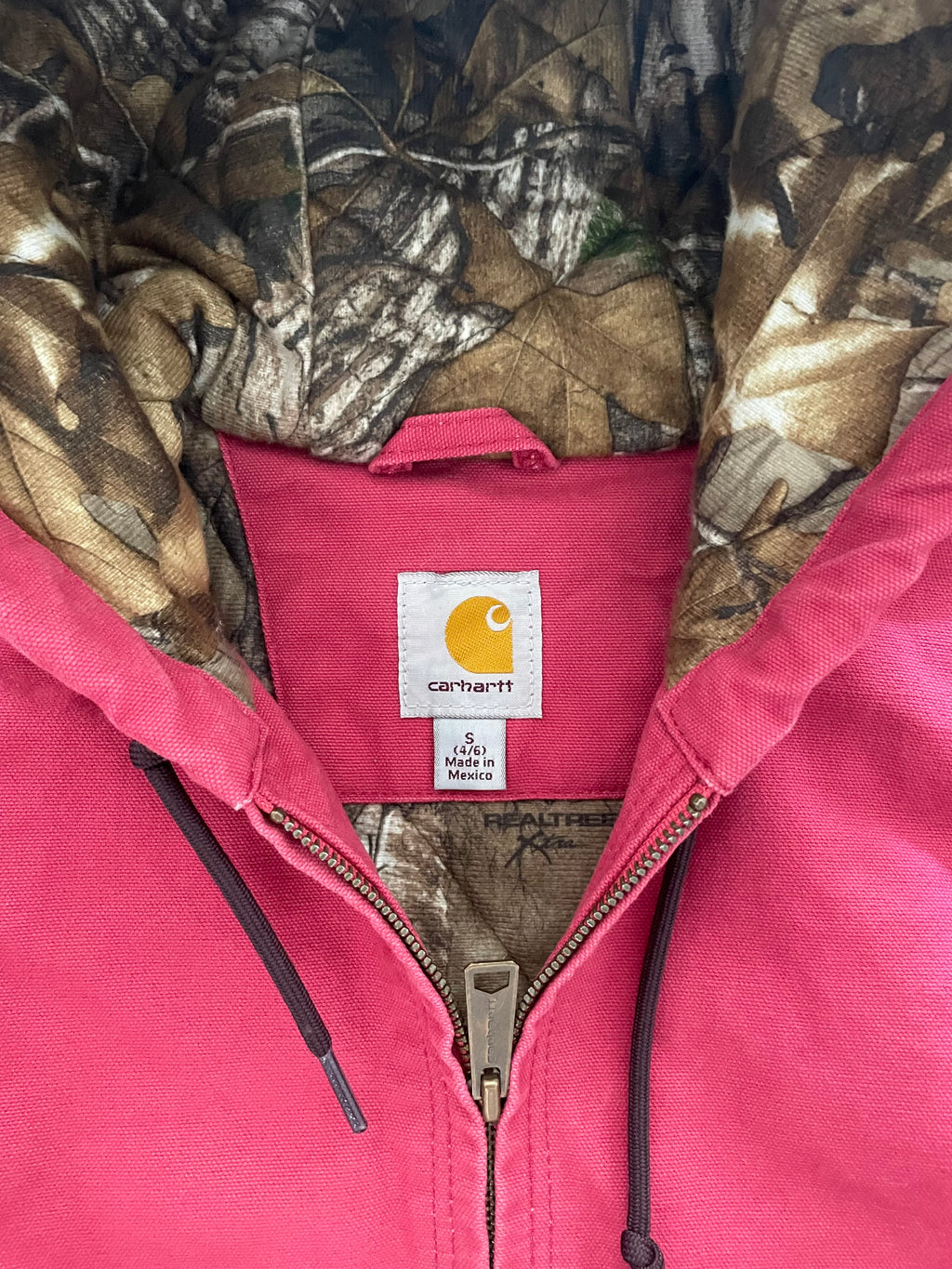 VINTAGE PINK CARHARTT JACKET-WMNS S