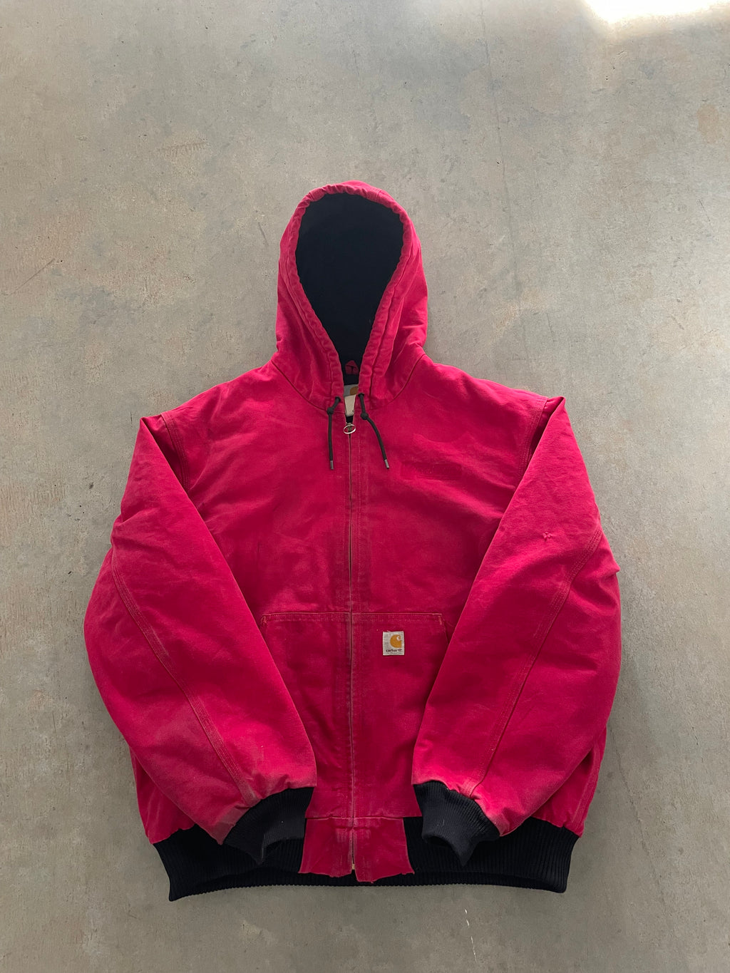 VINTAGE RED CARHARTT JACKET-XL