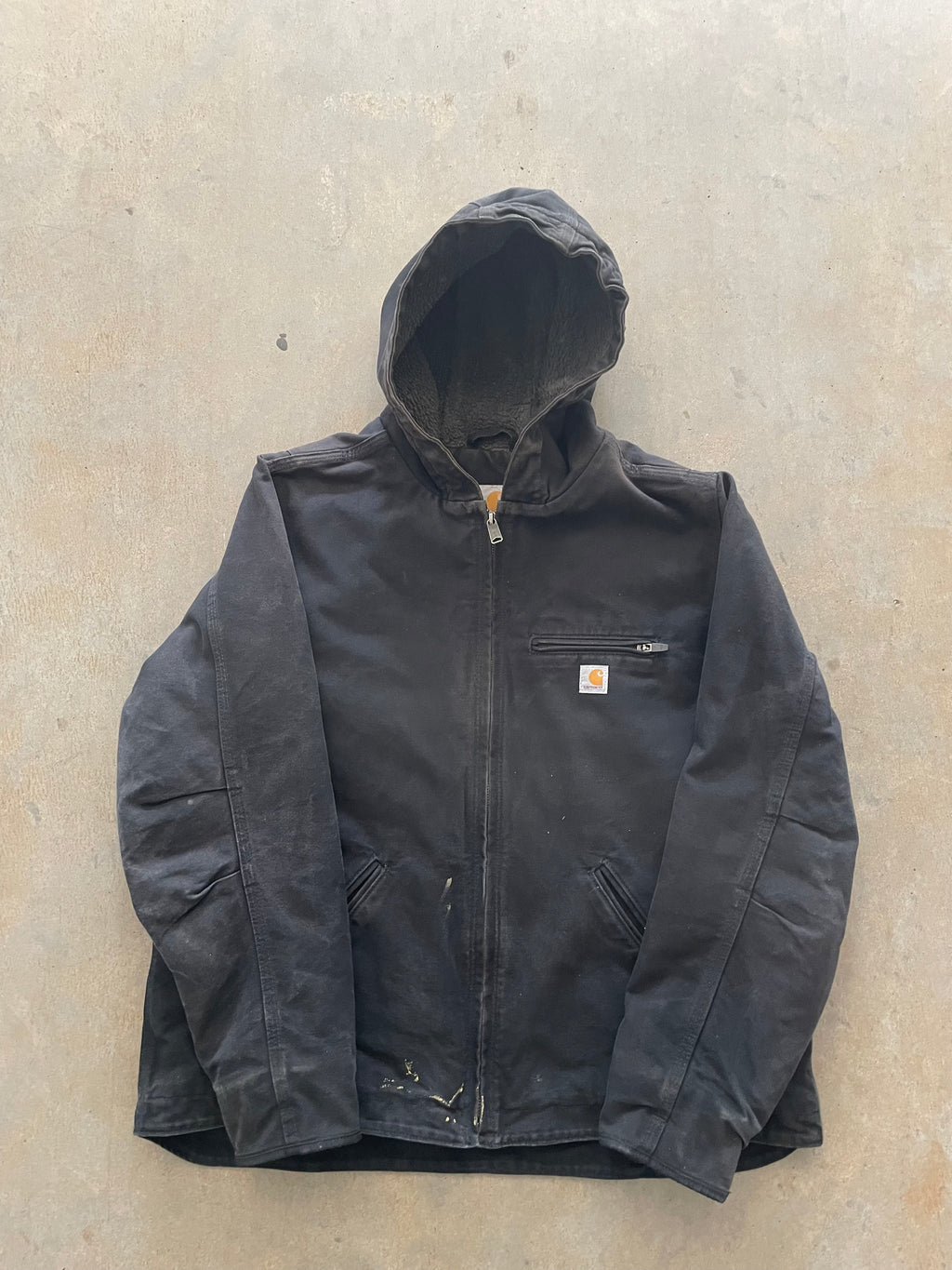 VINTAGE BLACK CARHARTT JACKET-L