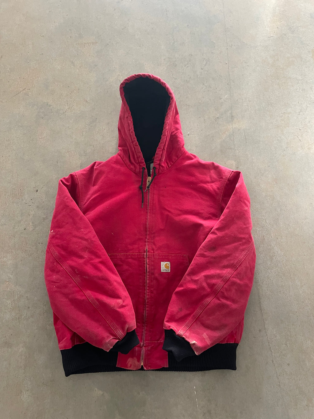 VINTAGE RED CARHARTT JACKET-L