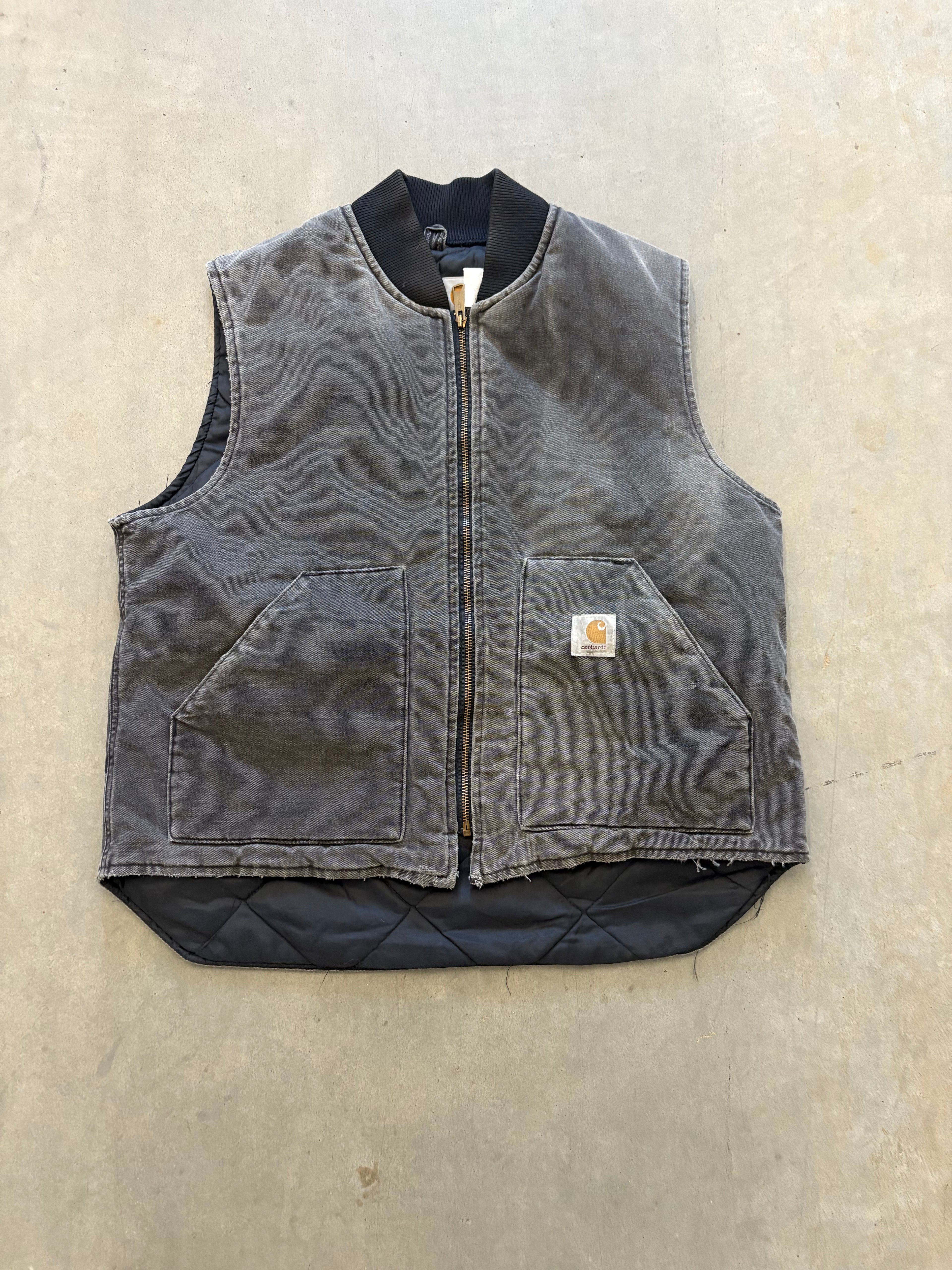 VINTAGE BLACK CARHARTT VEST-XL