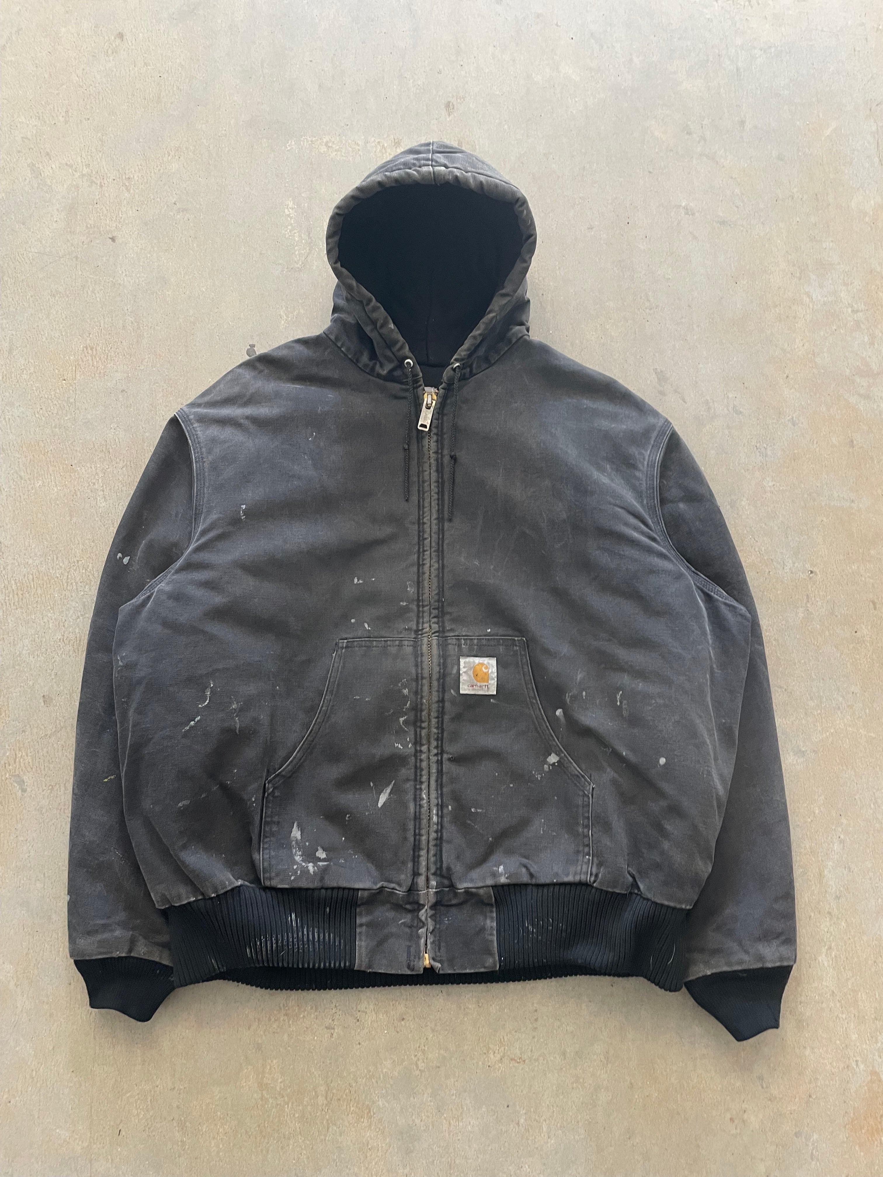 VINTAGE BLACK CARHARTT JACKET-XL