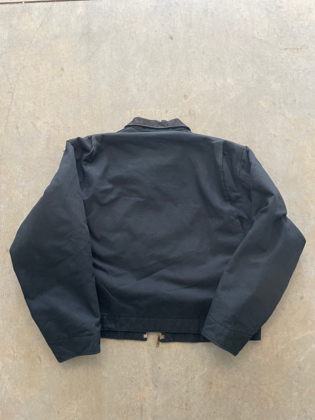 VINTAGE BLACK CARHARTT DETROIT JACKET-XL