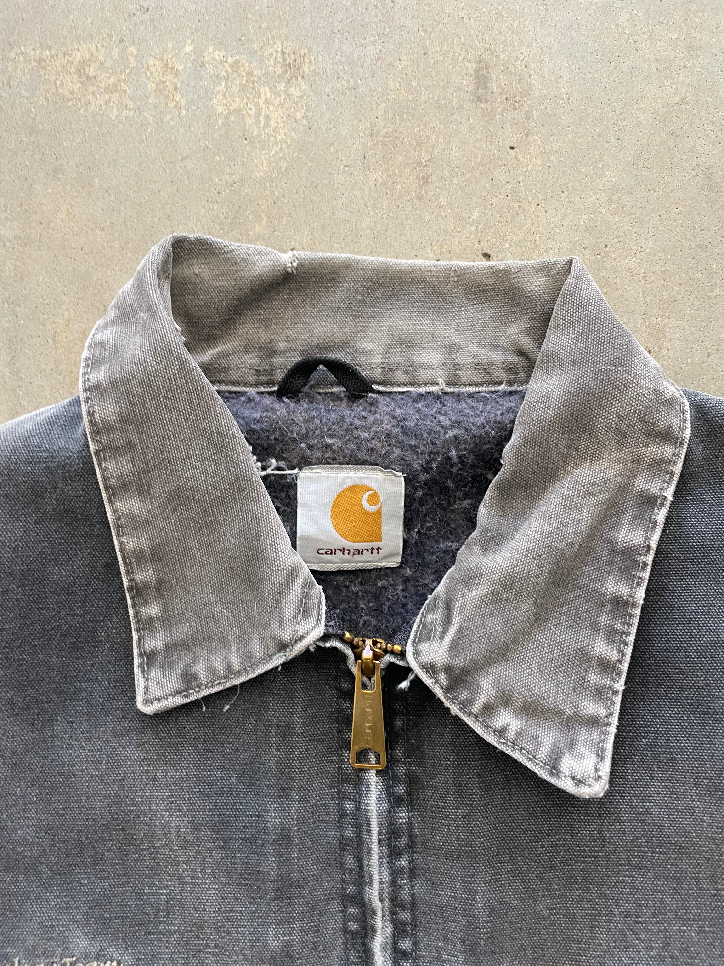 VINTAGE FADED BLUE CARHARTT DETROIT JACKET-XL